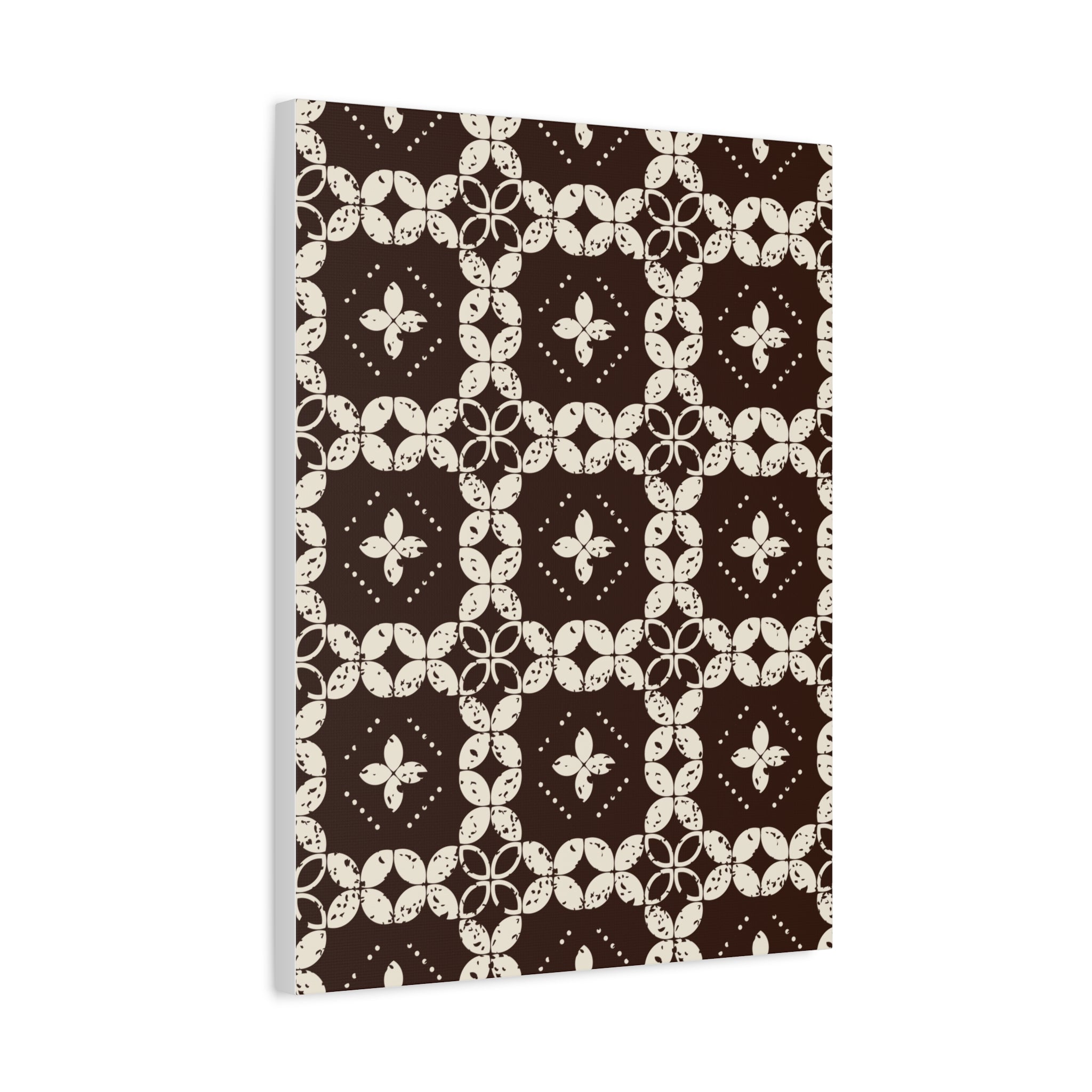 Rustic Floral Geometric Canvas Art