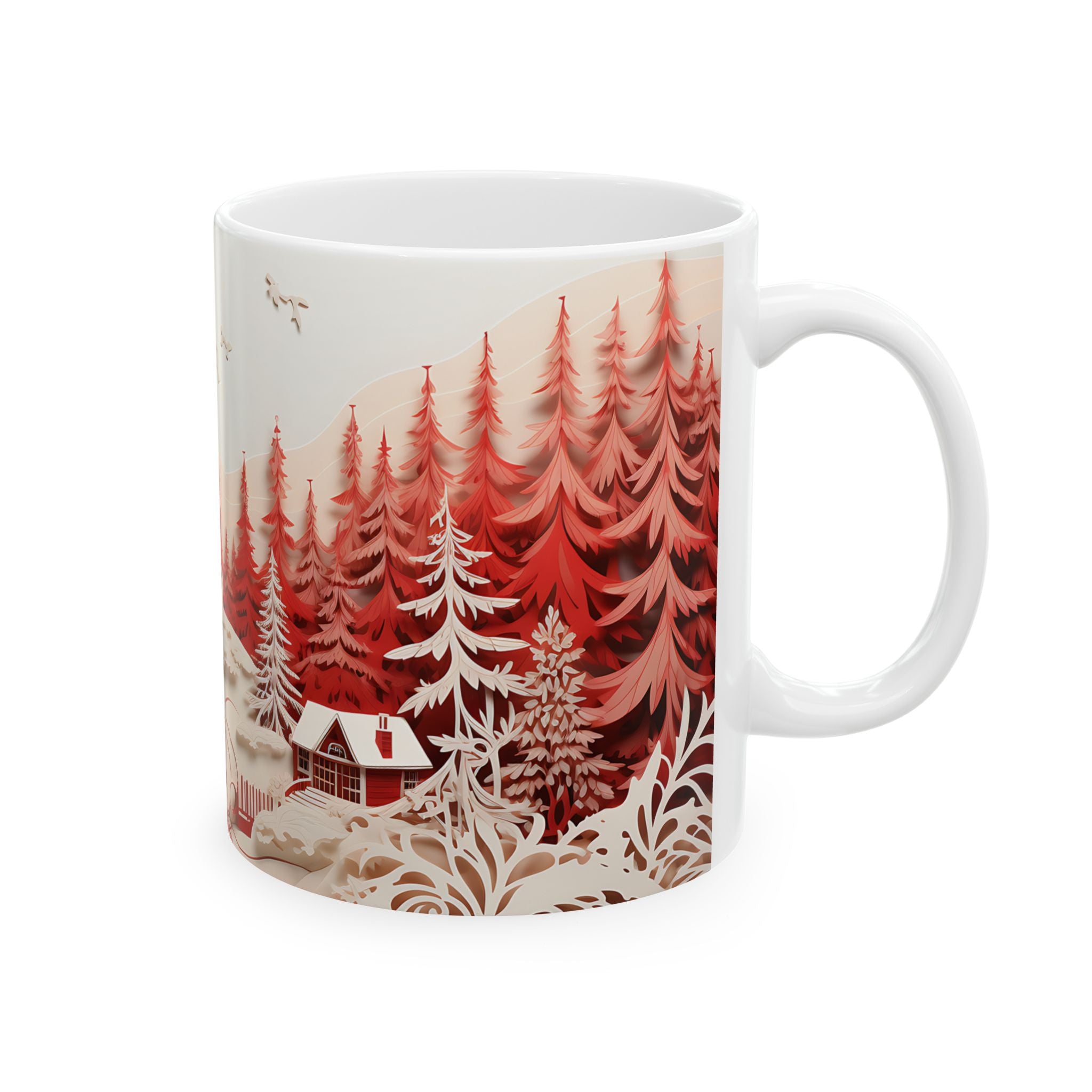 Winter Wonderland Papercut Mug