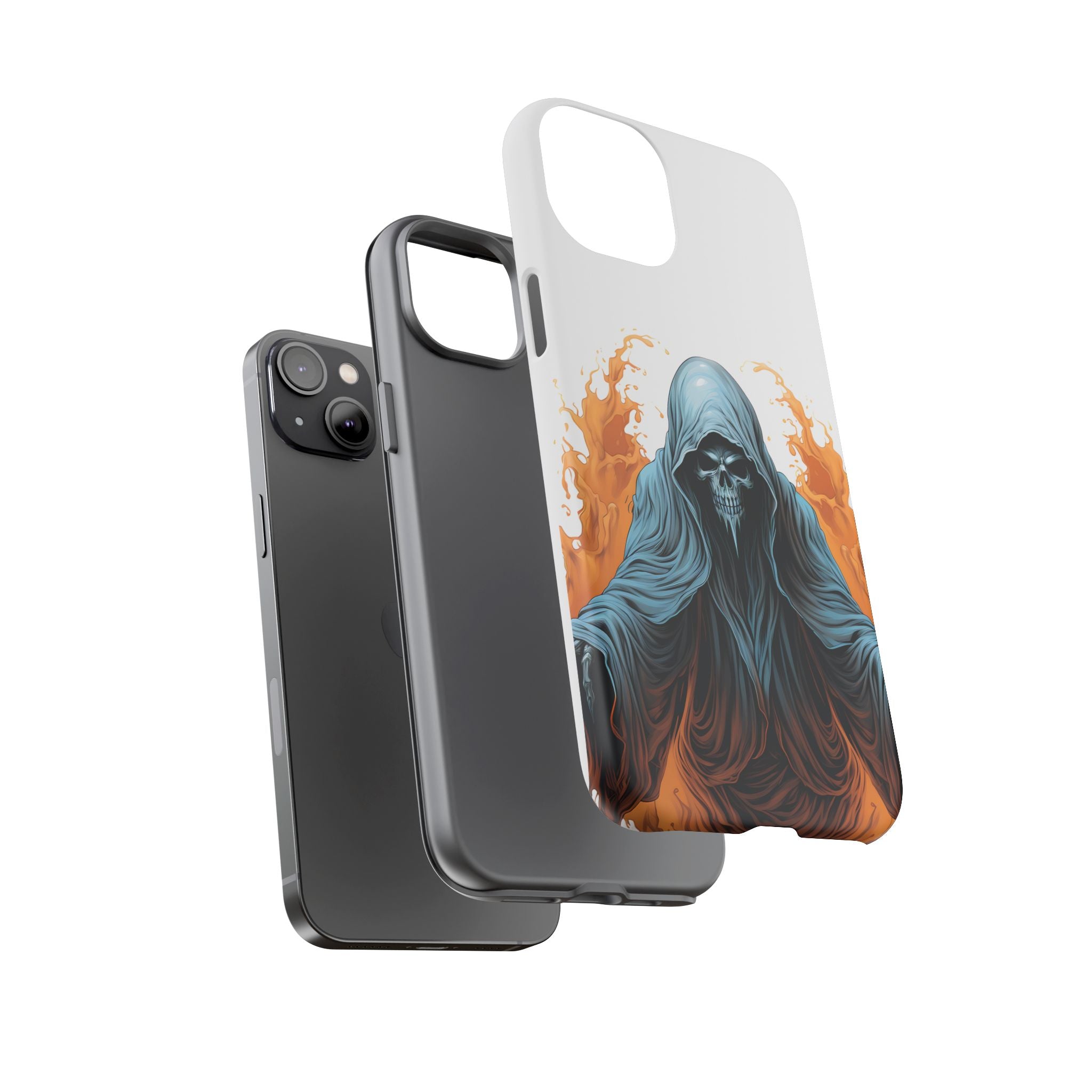 Grim Reaper Hexagon Stone iPhone Case