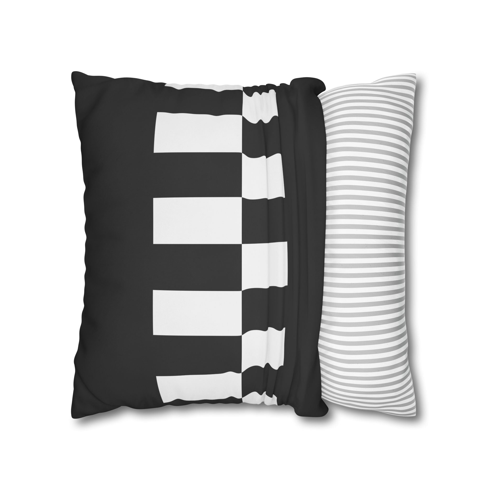 Black & White Checkered Pillowcase