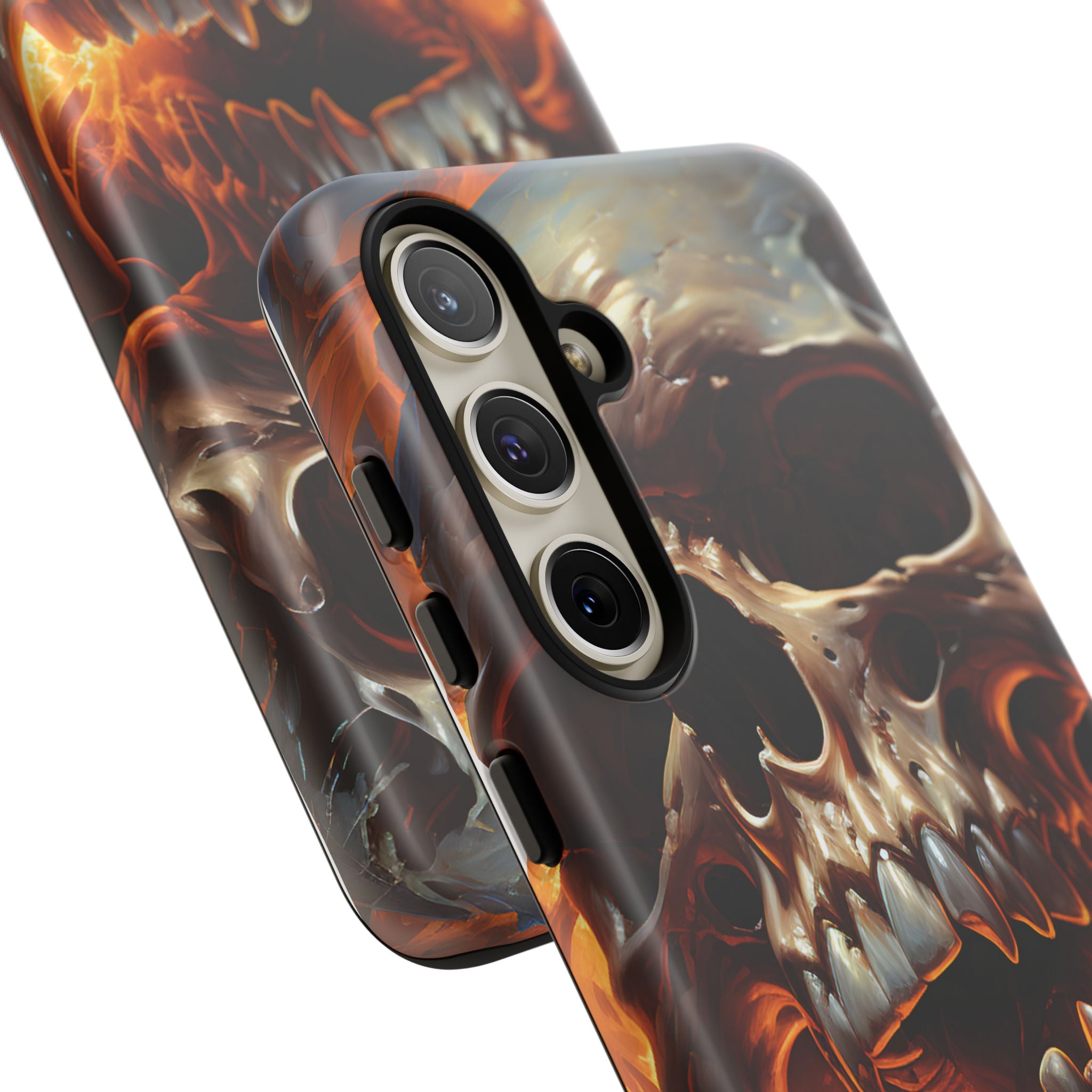 Fiery Skull Samsung Phone Case