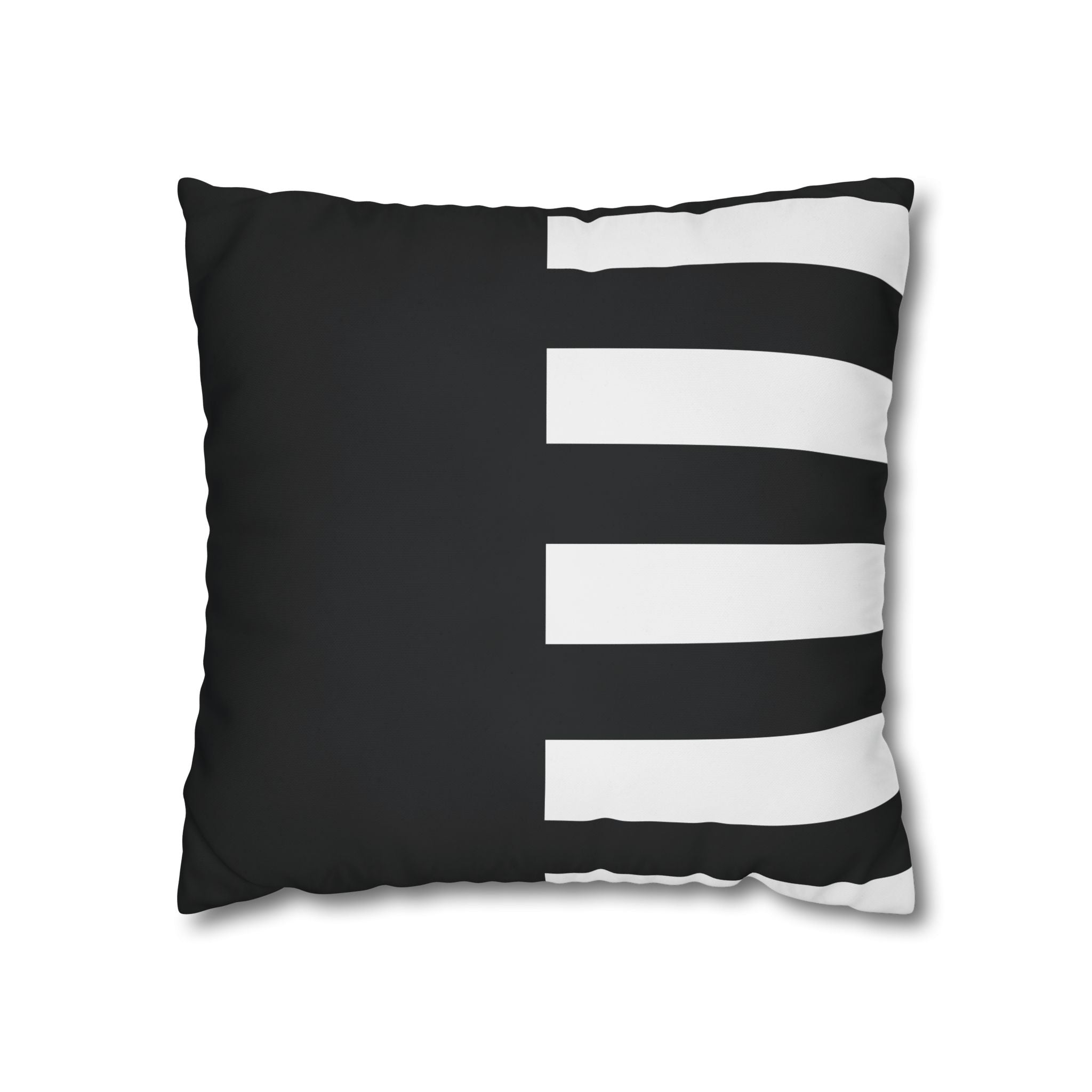 Modern Stripe Pillowcase - Black & White