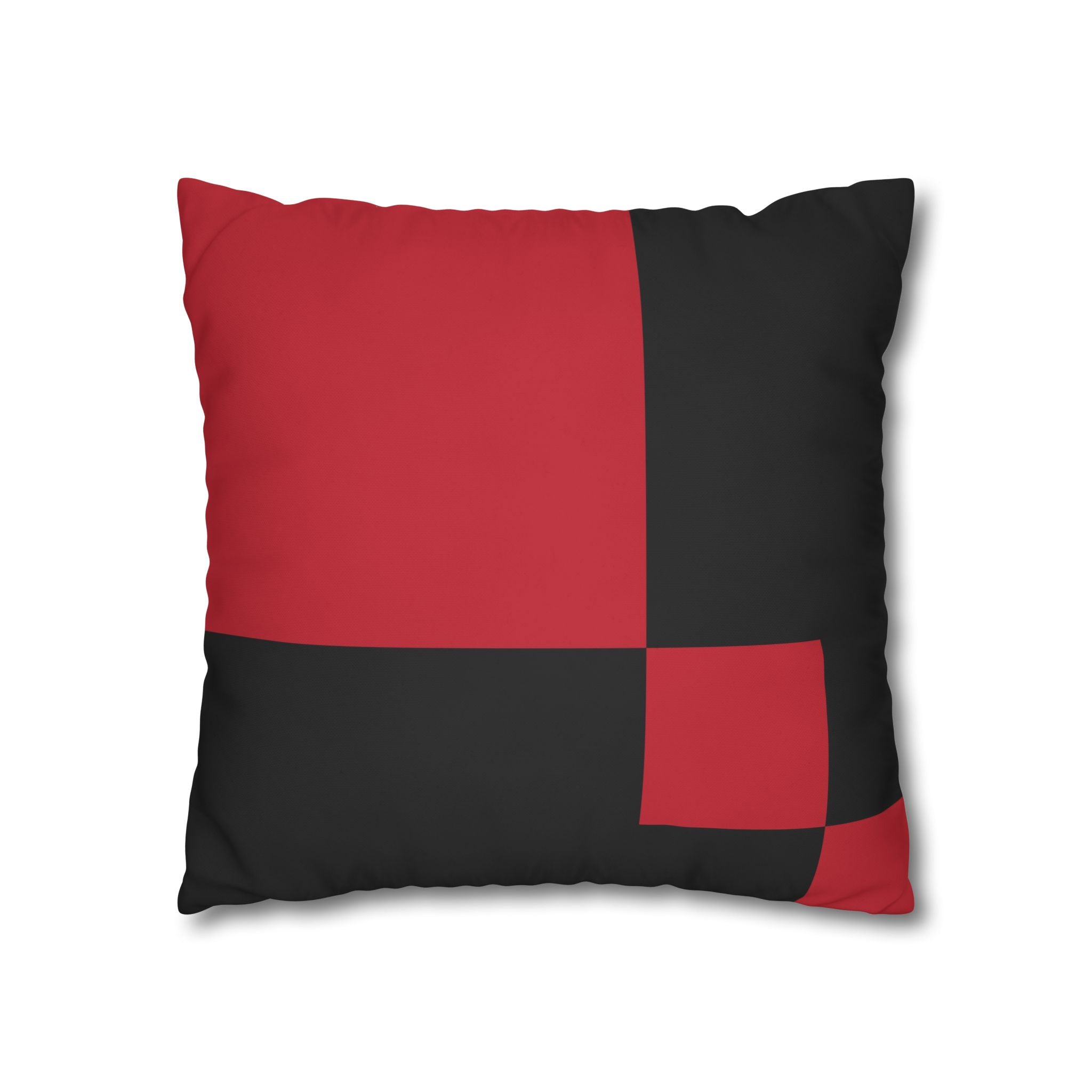 Abstract Red & Black Geometric Pillowcase