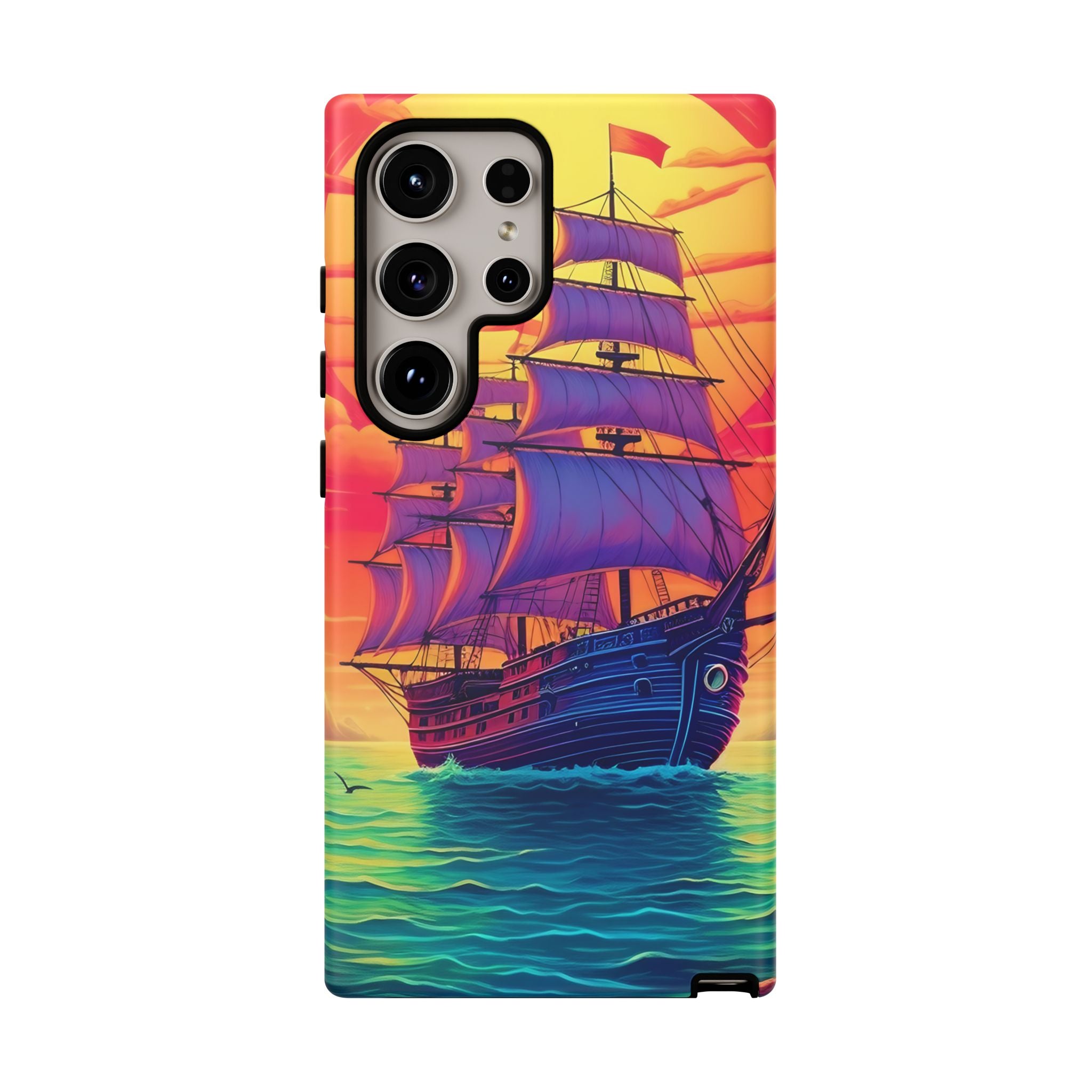 Sunset Galleon Samsung Phone Case