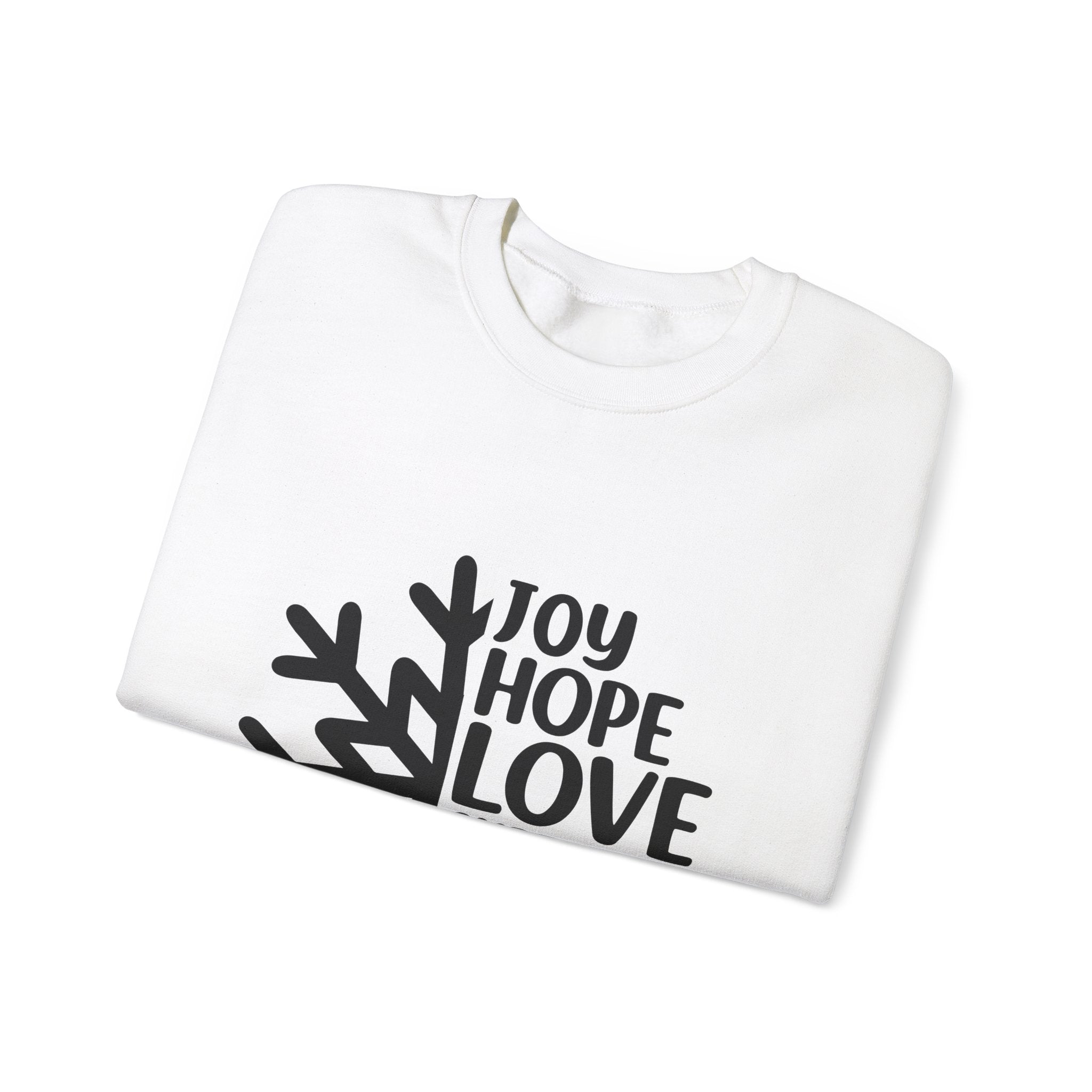 Joy, Hope, Love Christmas Sweatshirt