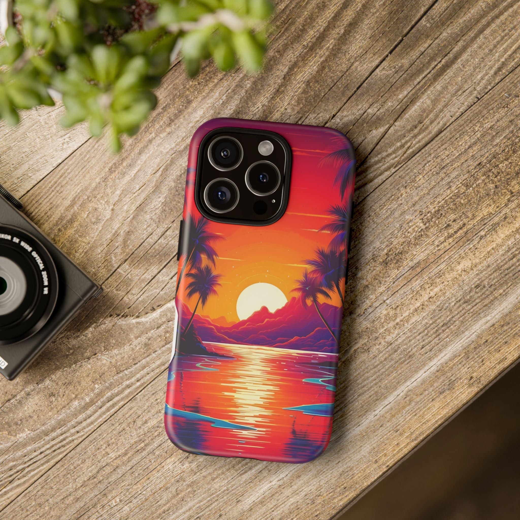 Sunset Beach Hexagon iPhone Case