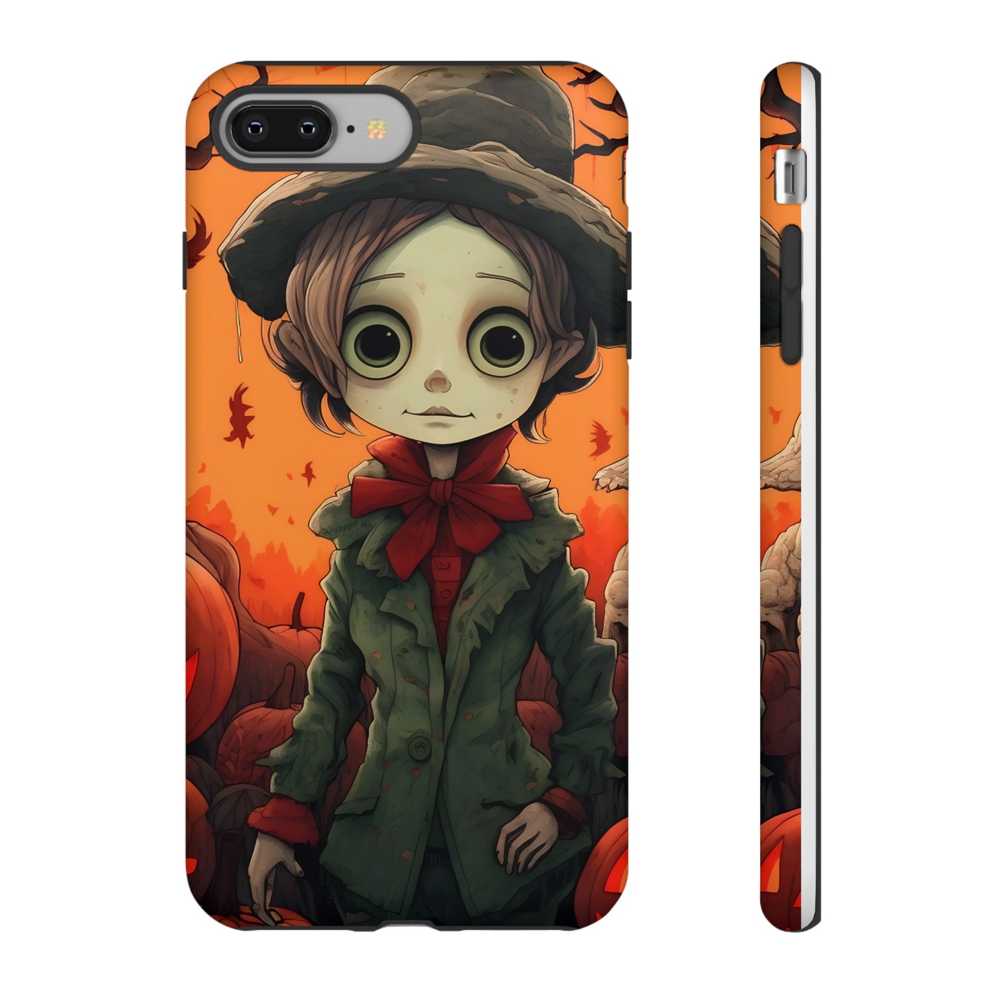 Spooky Autumn Child Hexagon Stone iPhone Case