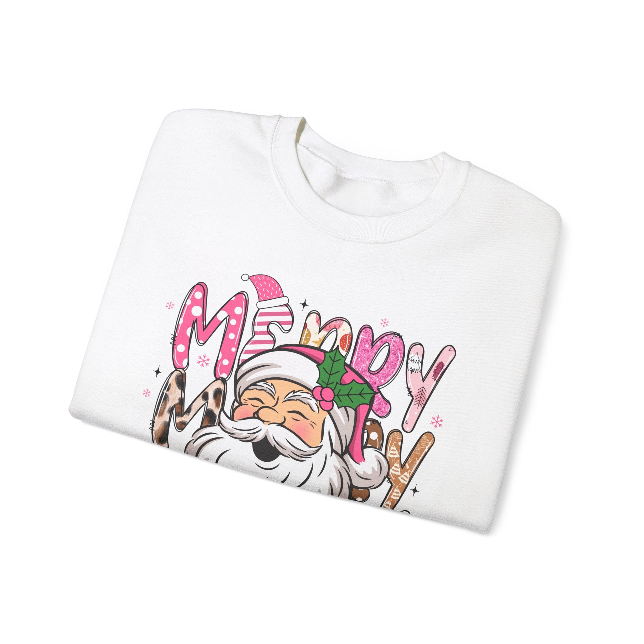 Pink Santa Christmas Sweatshirt