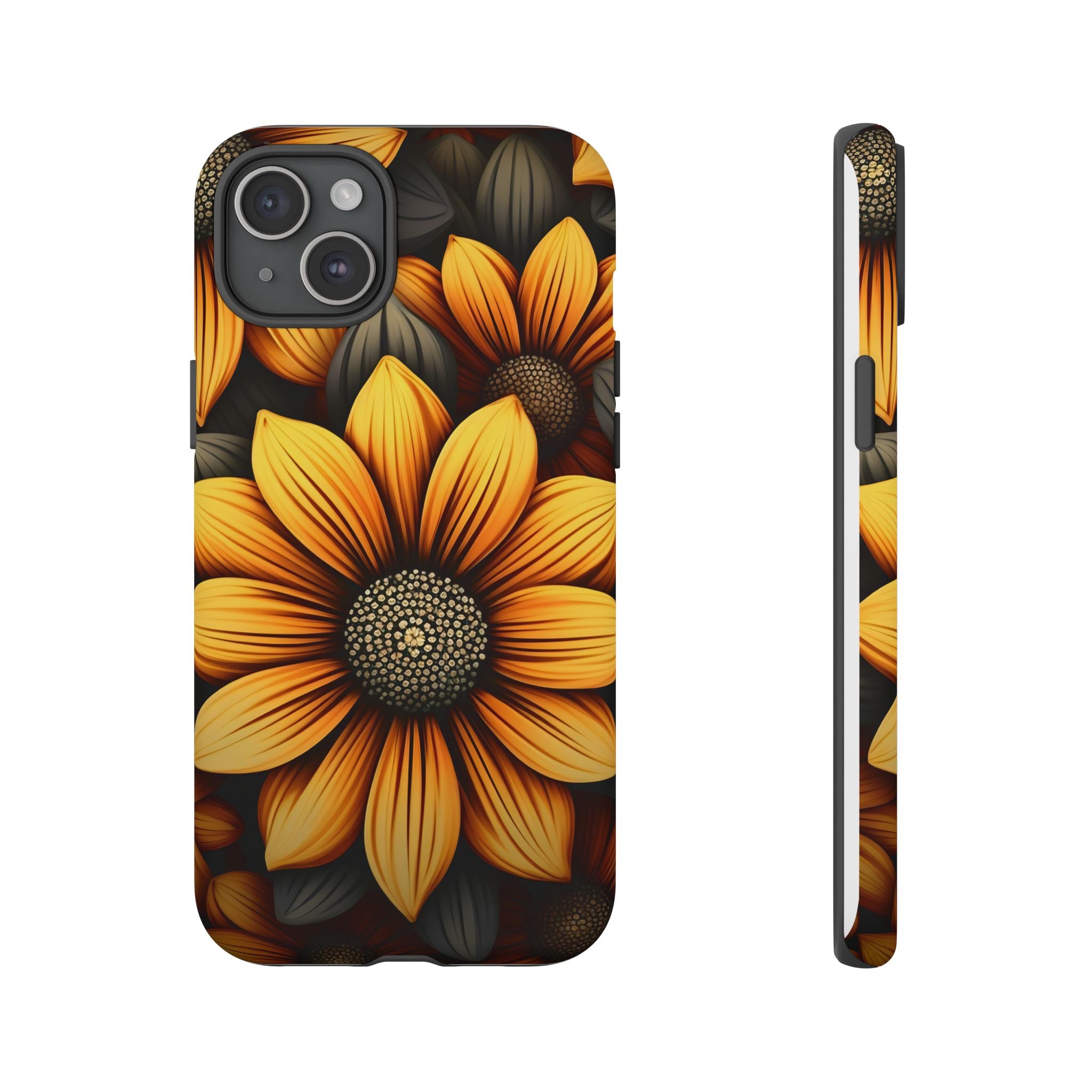 Sunburst Hexagon iPhone Case - Rugged Texture