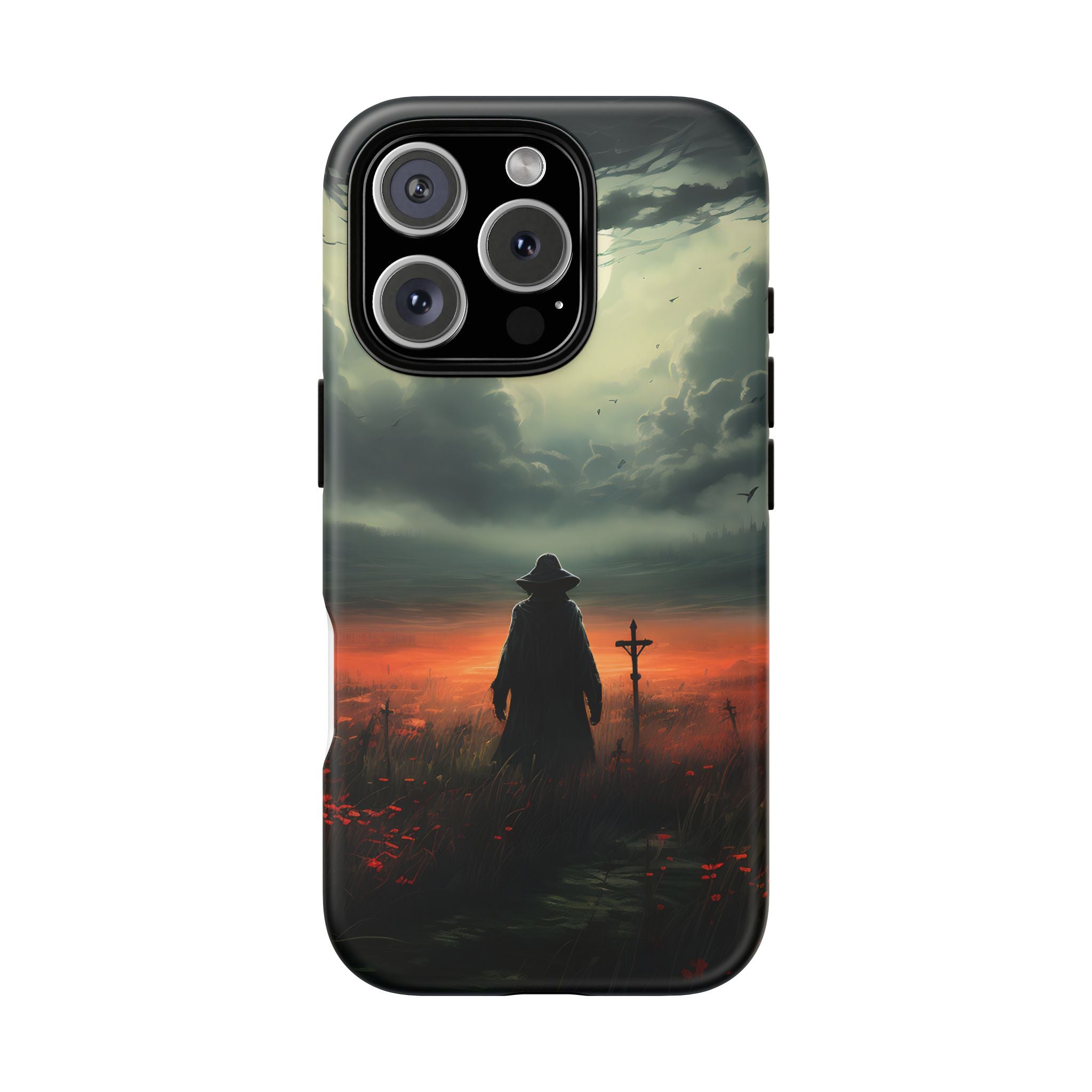 Haunted Field Hexagon Stone iPhone Case