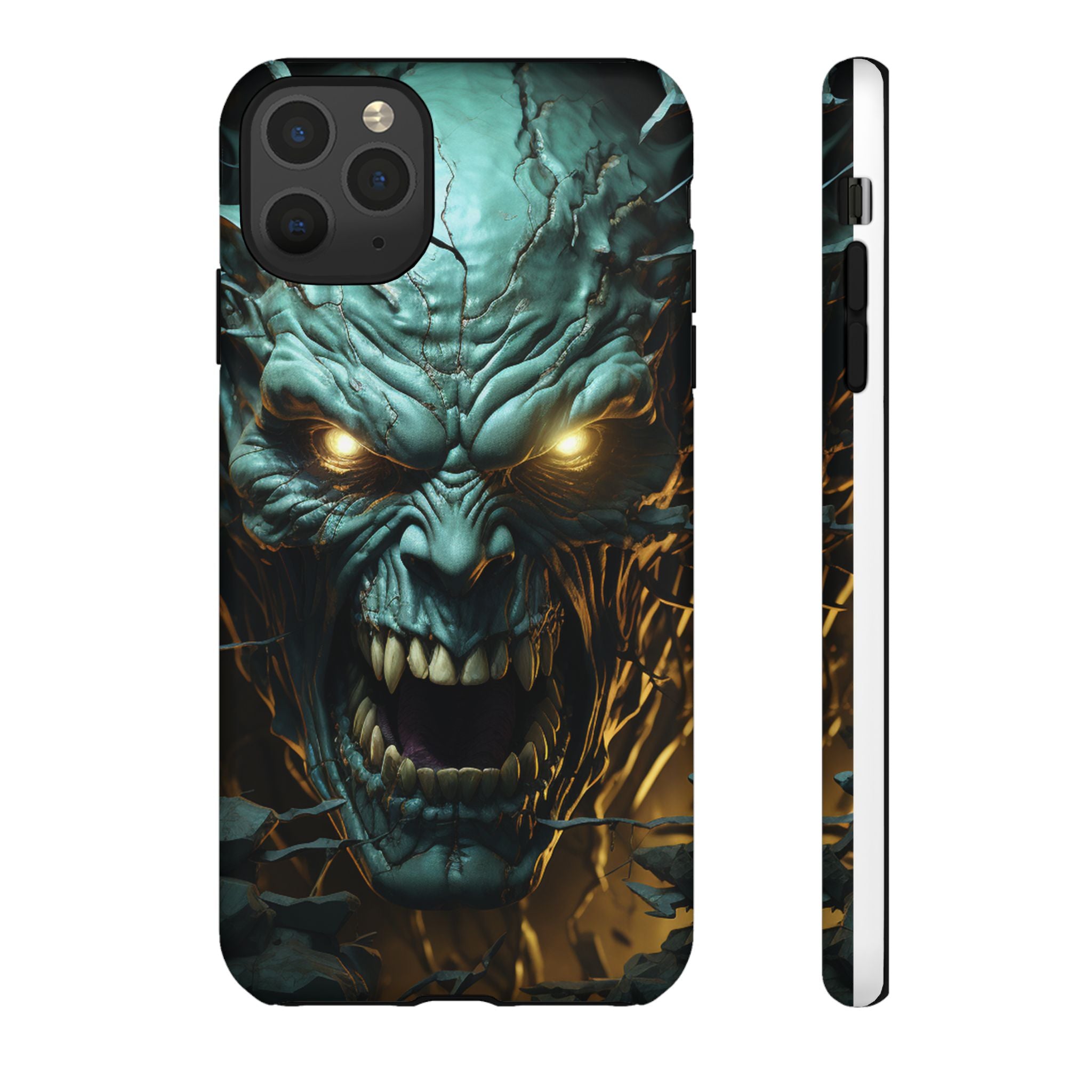 Monstrous Roar Hexagon Stone iPhone Case