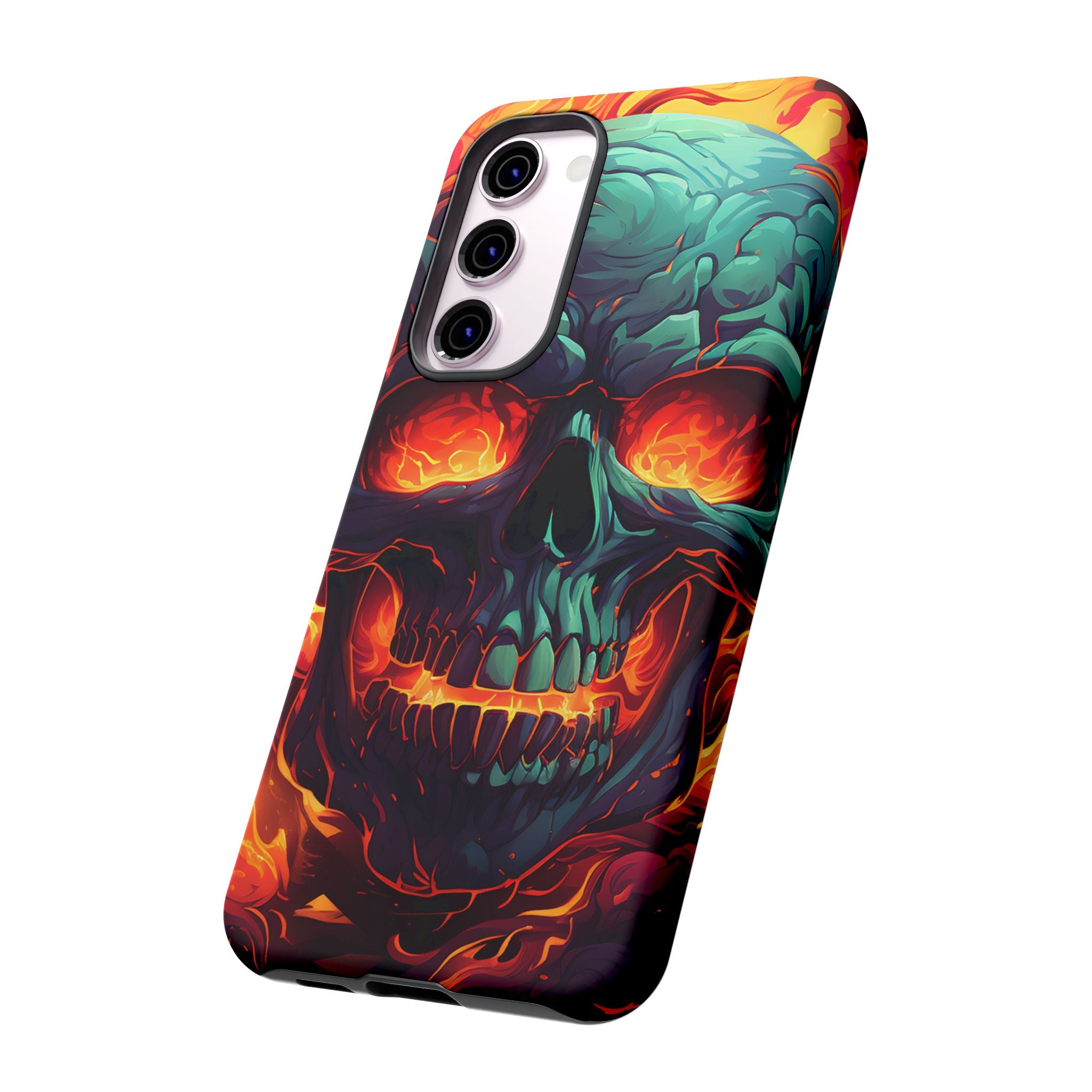 Fiery Skull Samsung Phone Case