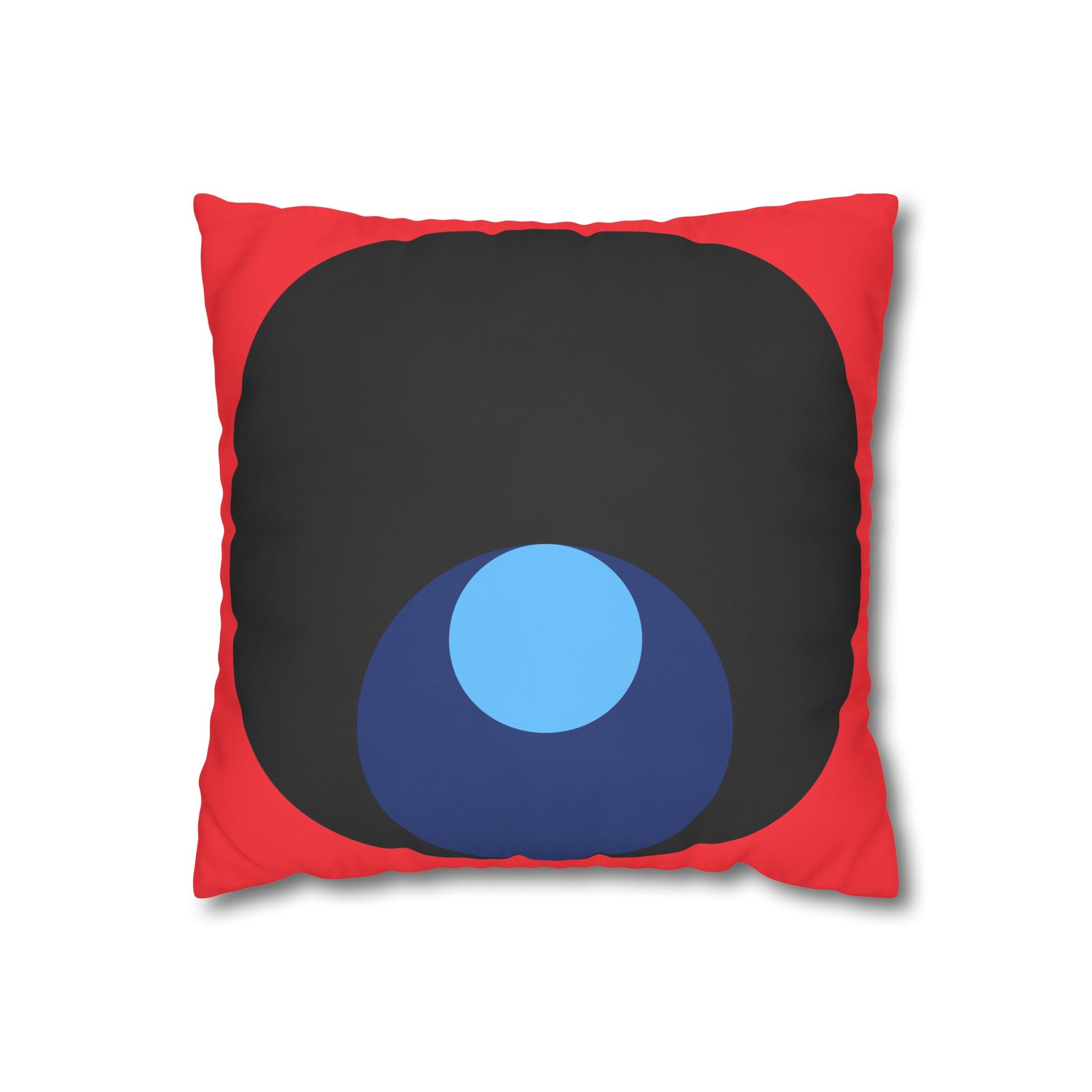 Abstract Circles Red Pillowcase