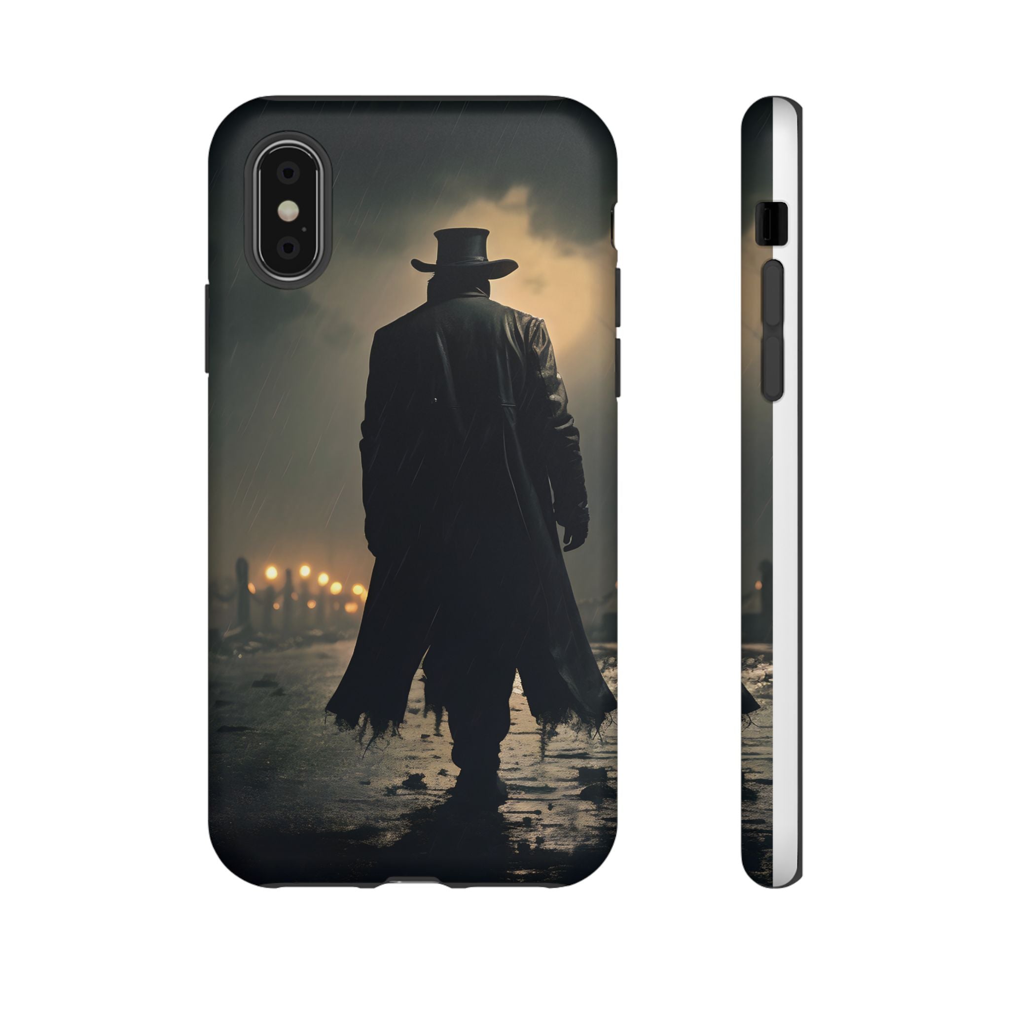 Mysterious Night Walk Hexagon Stone iPhone Case