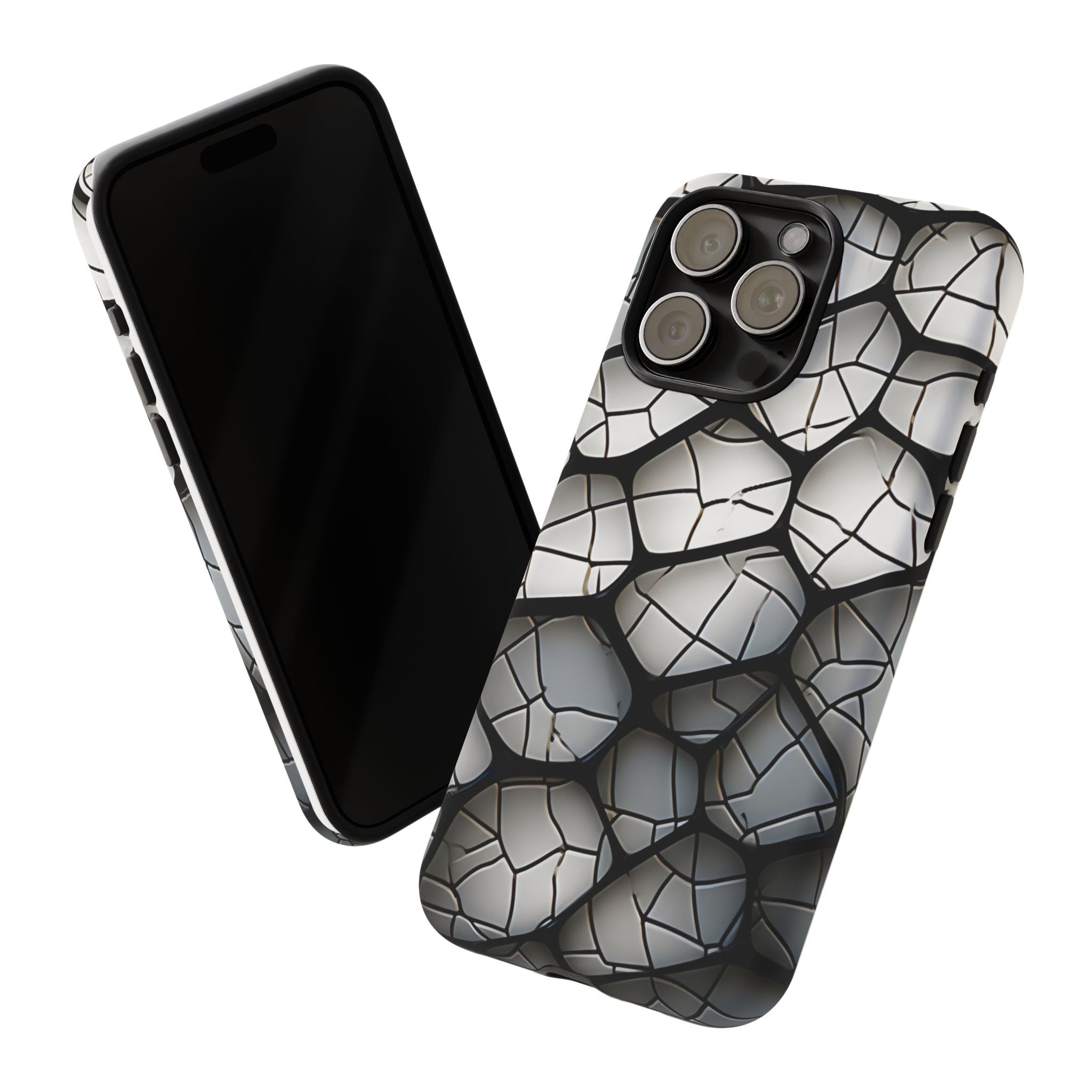 Abstract Mosaic iPhone Case - Textured & Chic