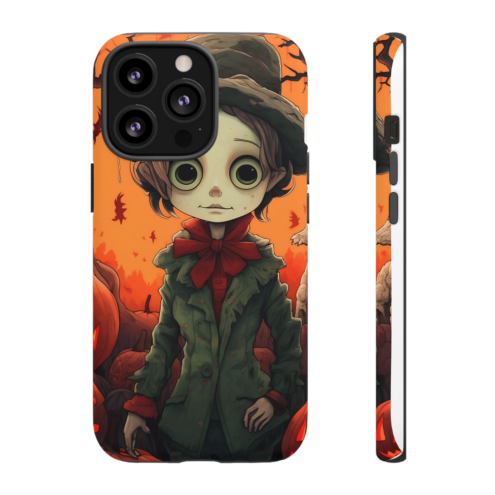 Spooky Autumn Child Hexagon Stone iPhone Case