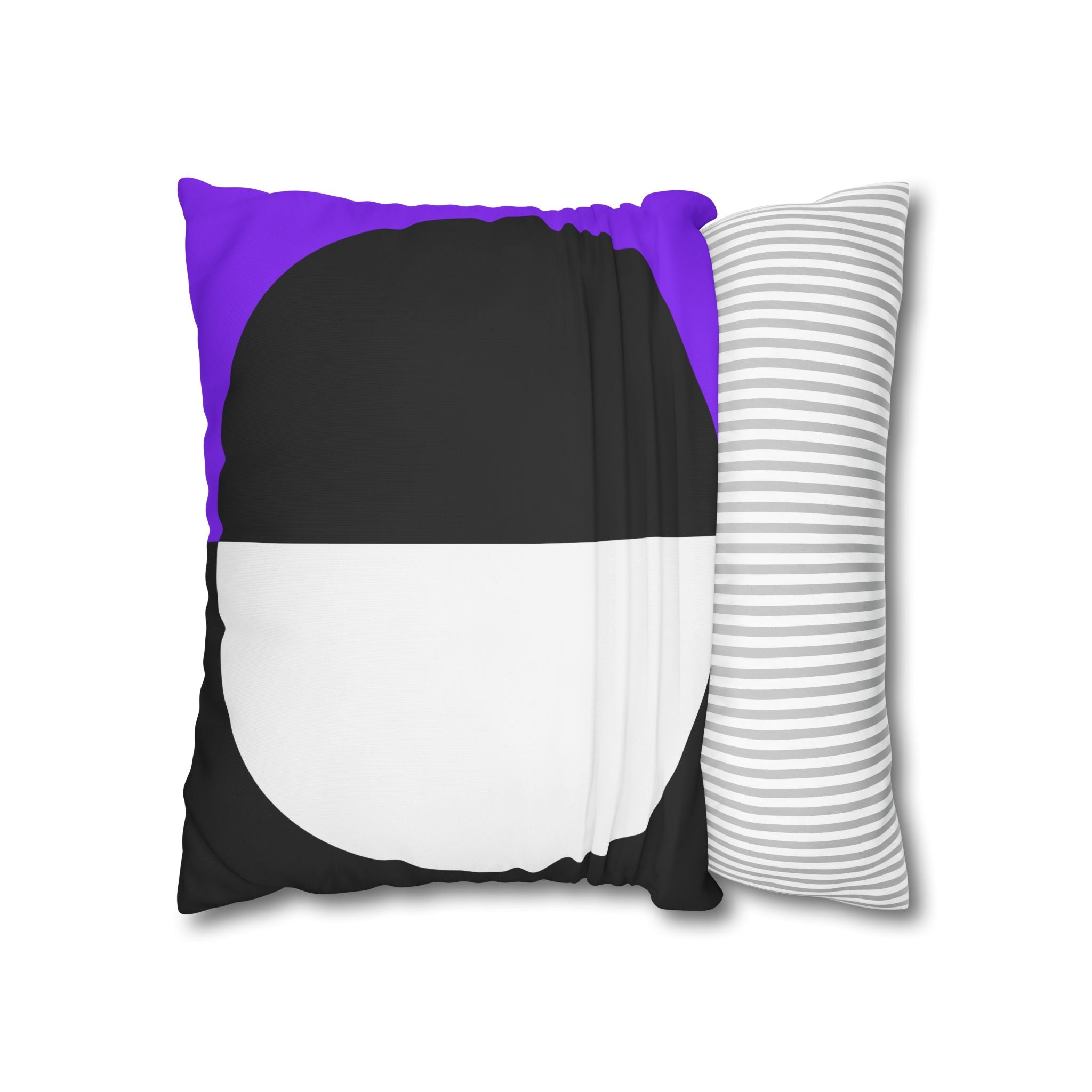 Geometric Purple & Black Pillowcase