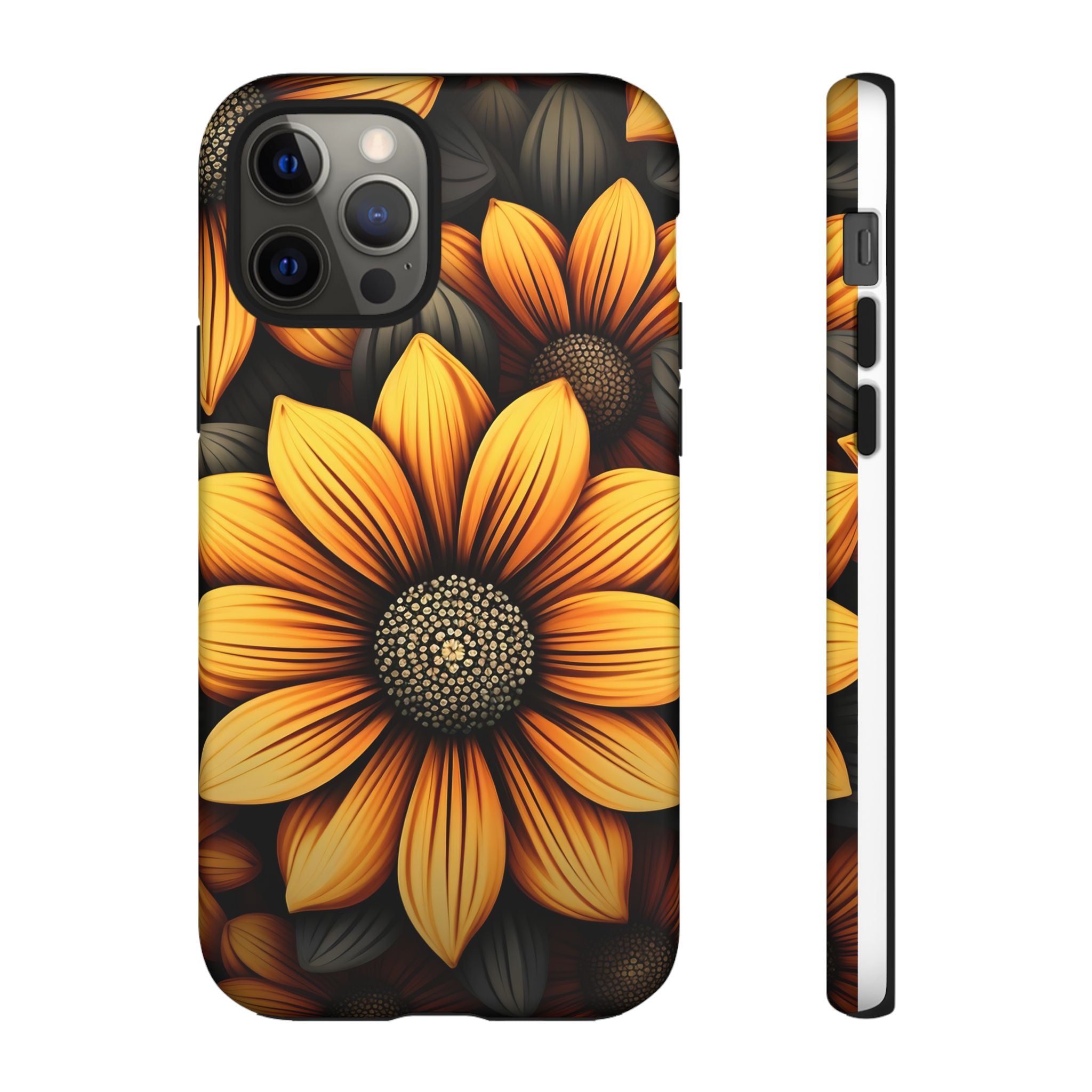 Sunburst Hexagon iPhone Case - Rugged Texture