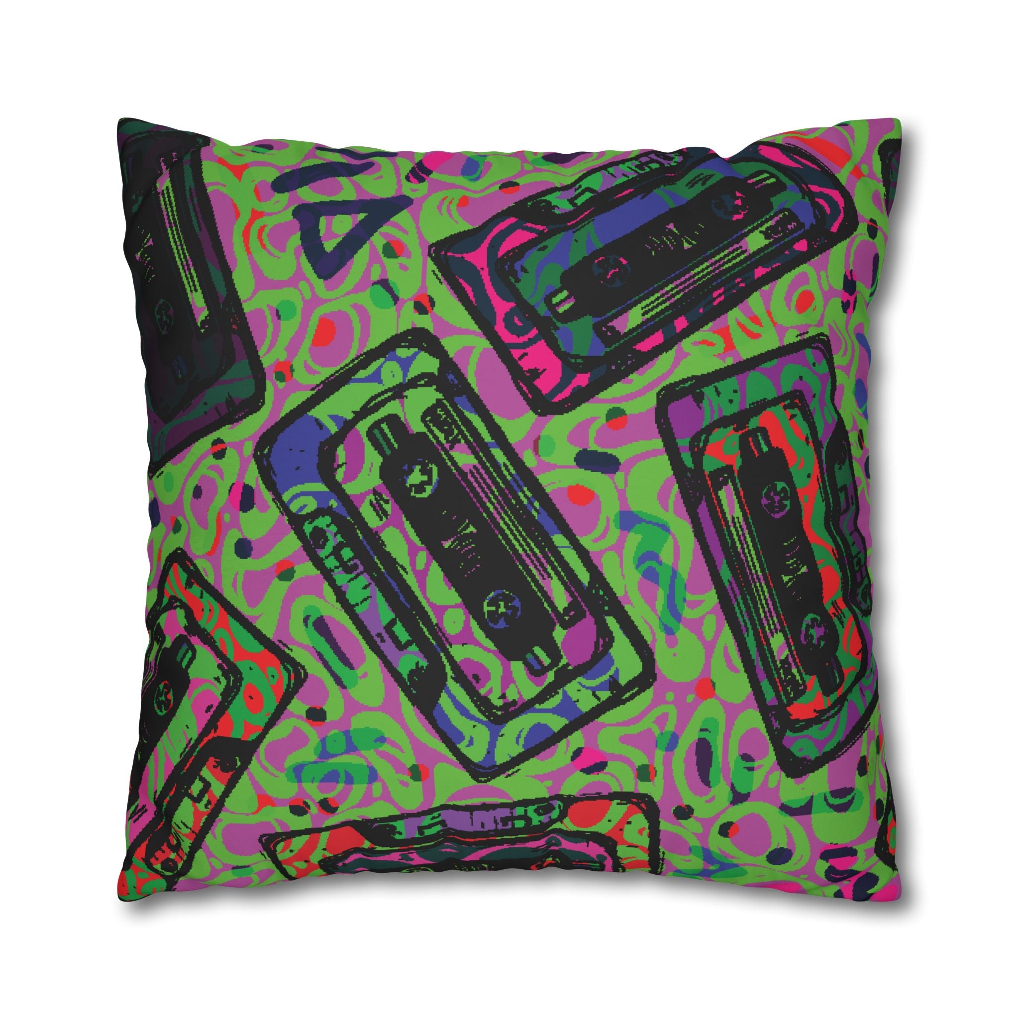 Retro Cassette Tape Pillowcase - 80s Vibe