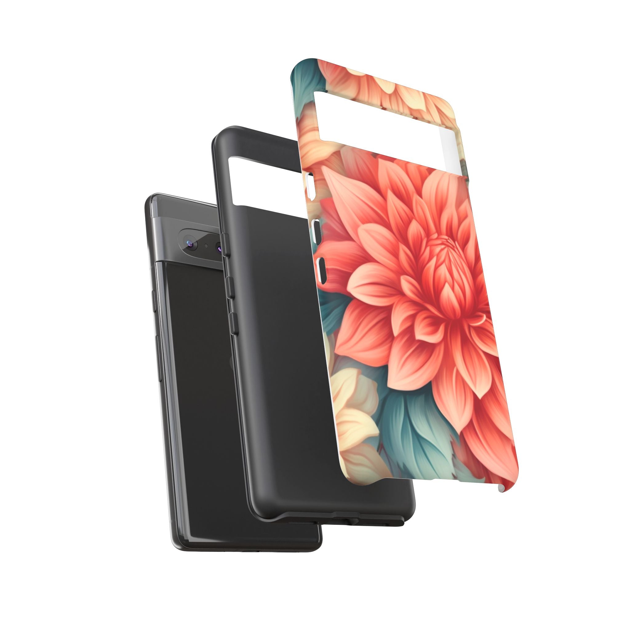 Coral Dahlia Google Pixel Case (All Models)