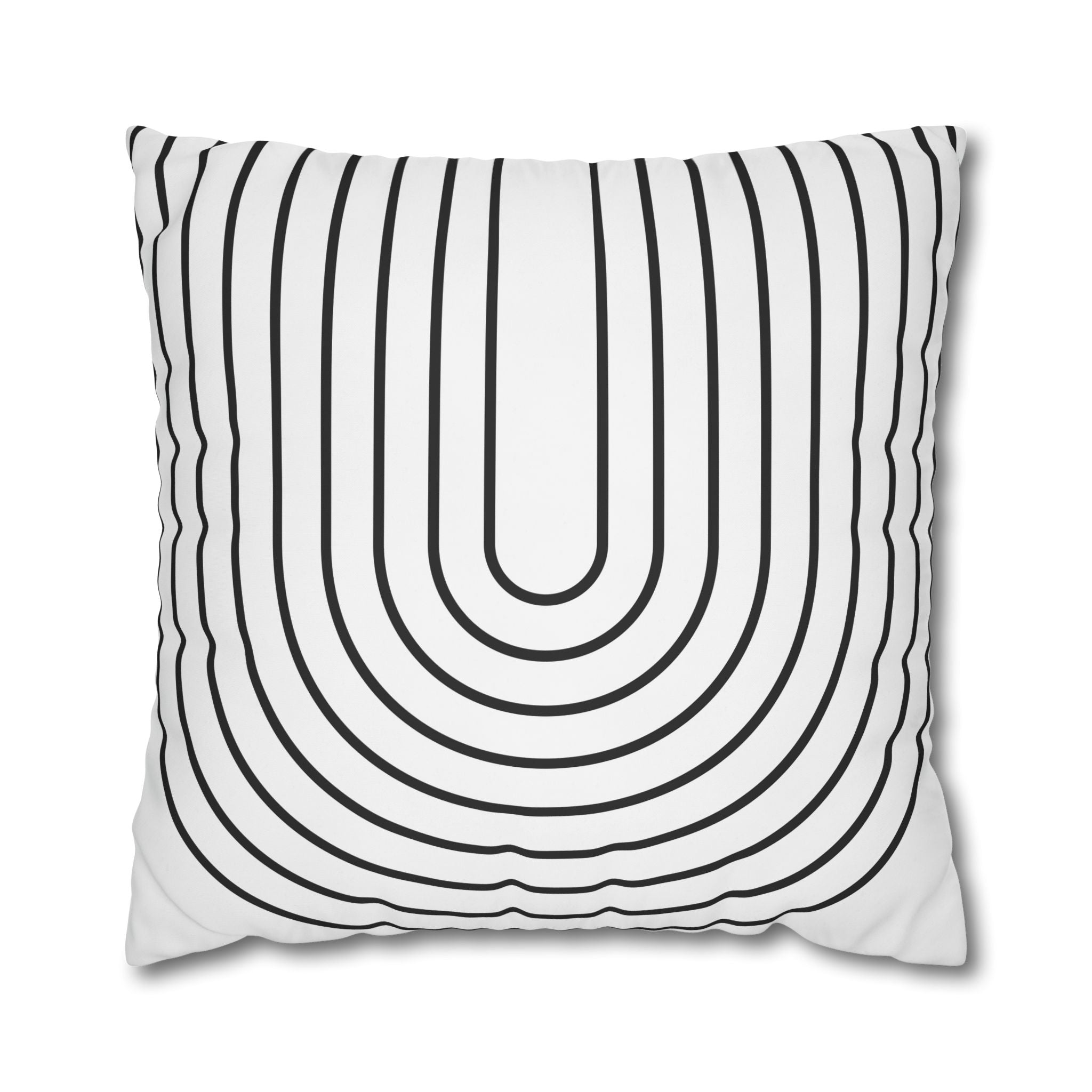 Abstract U-Shape Pillowcase - Minimalist Design