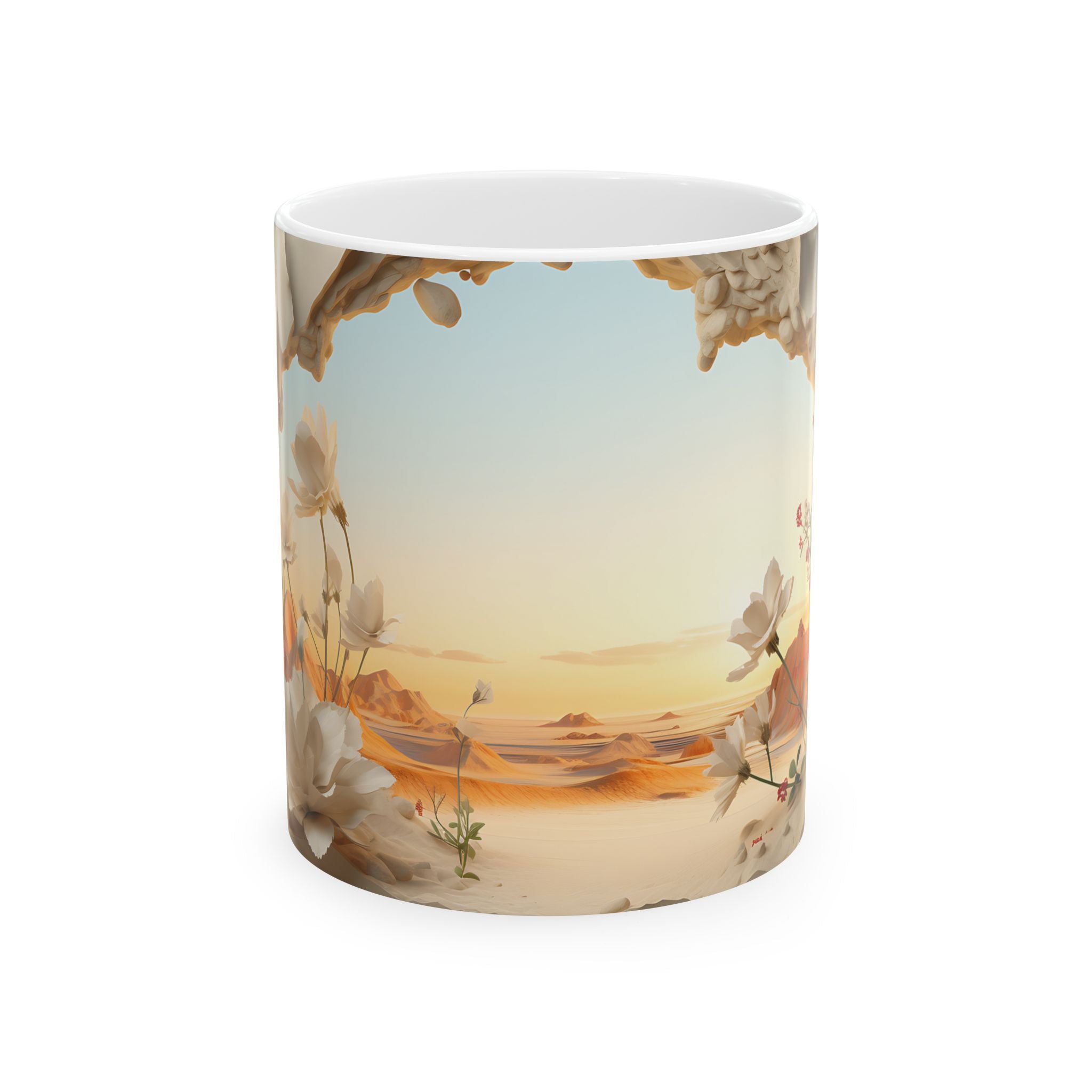 Desert Oasis Mug: Surreal Dreamscape