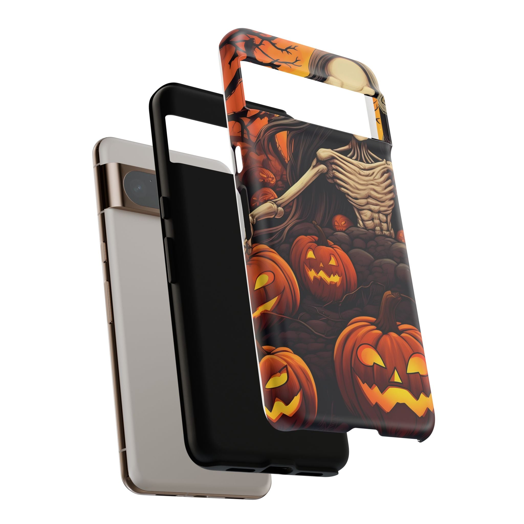 Spooky Skeleton Halloween Google Pixel Case (All Models)