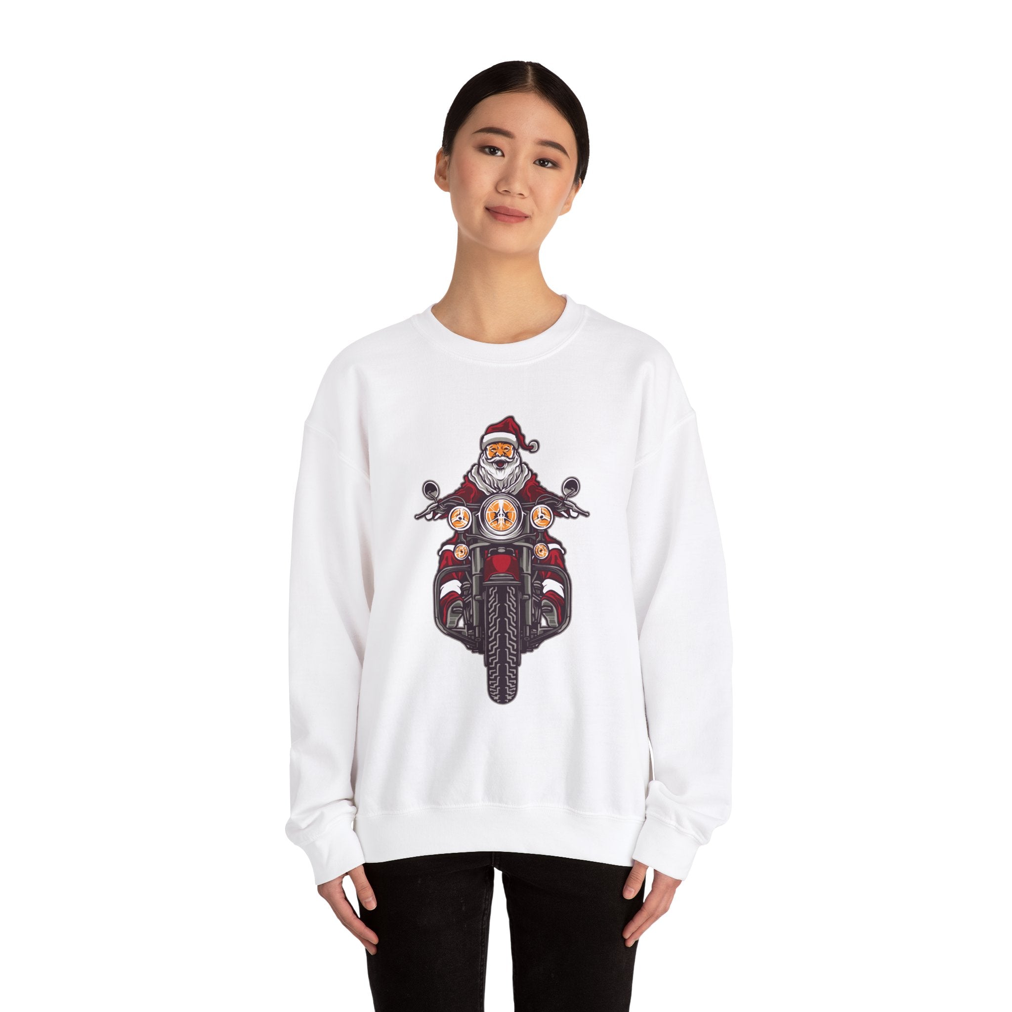 Santa's Motocycle Christmas Sweatshirt