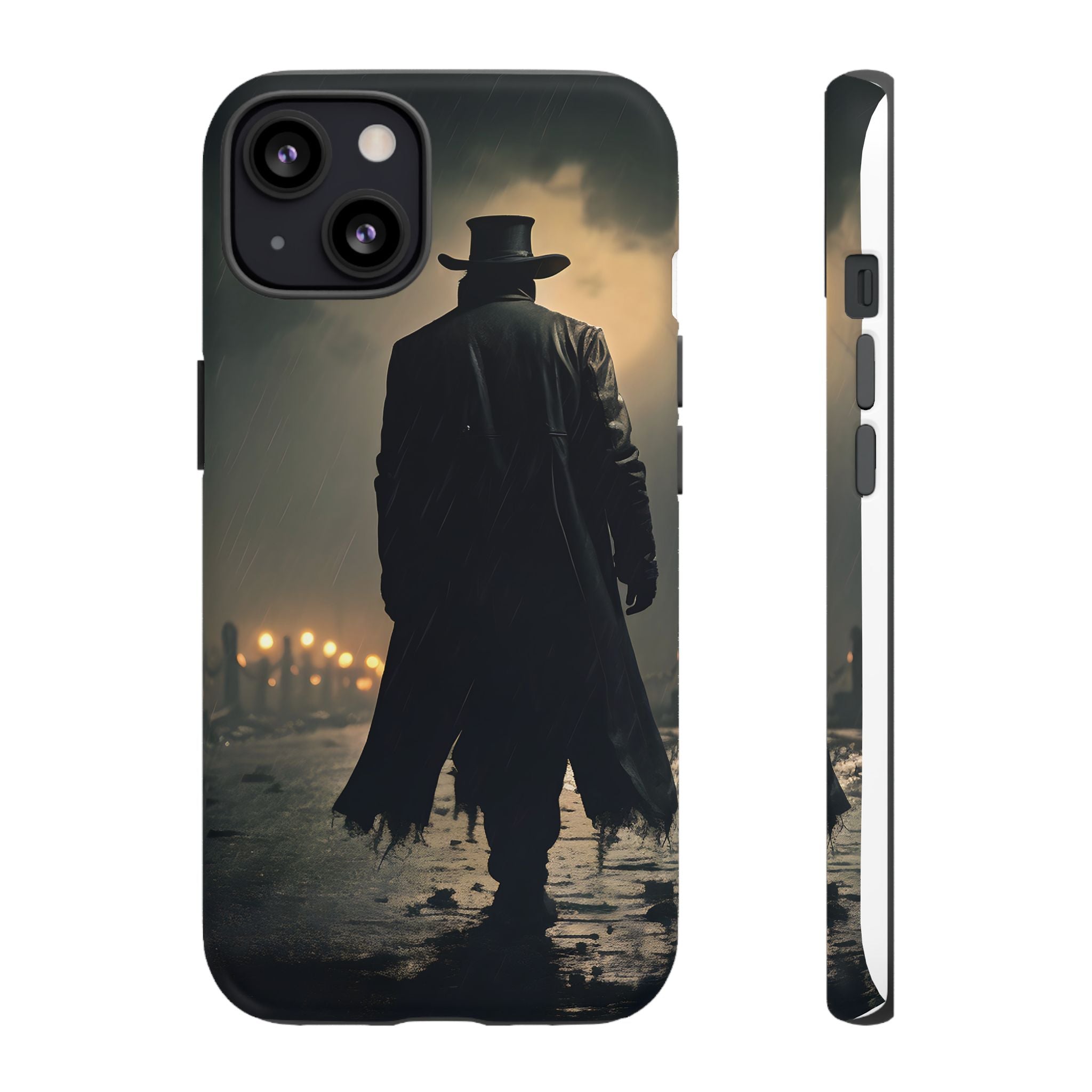 Mysterious Night Walk Hexagon Stone iPhone Case