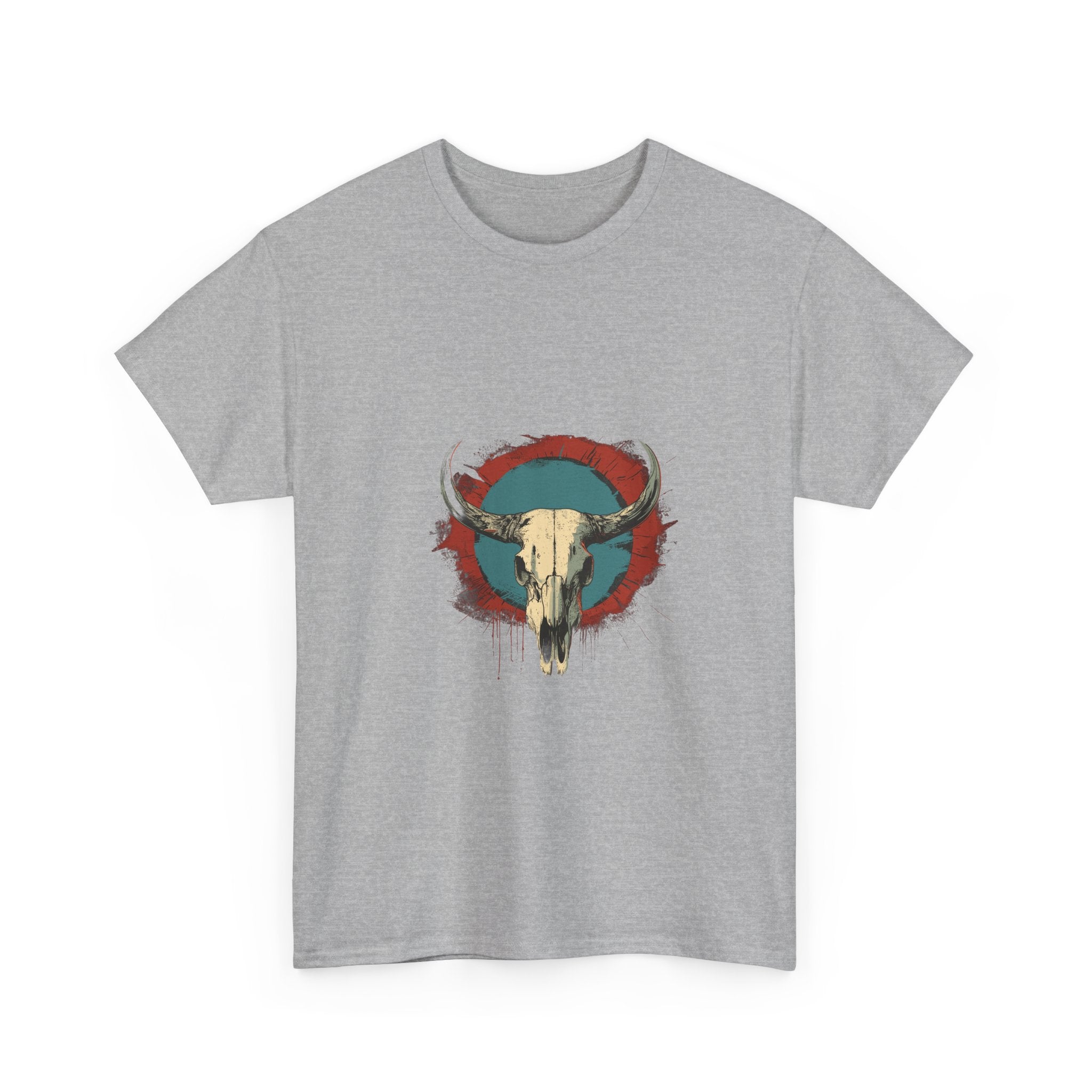 Vintage Bull Skull Grunge T-Shirt