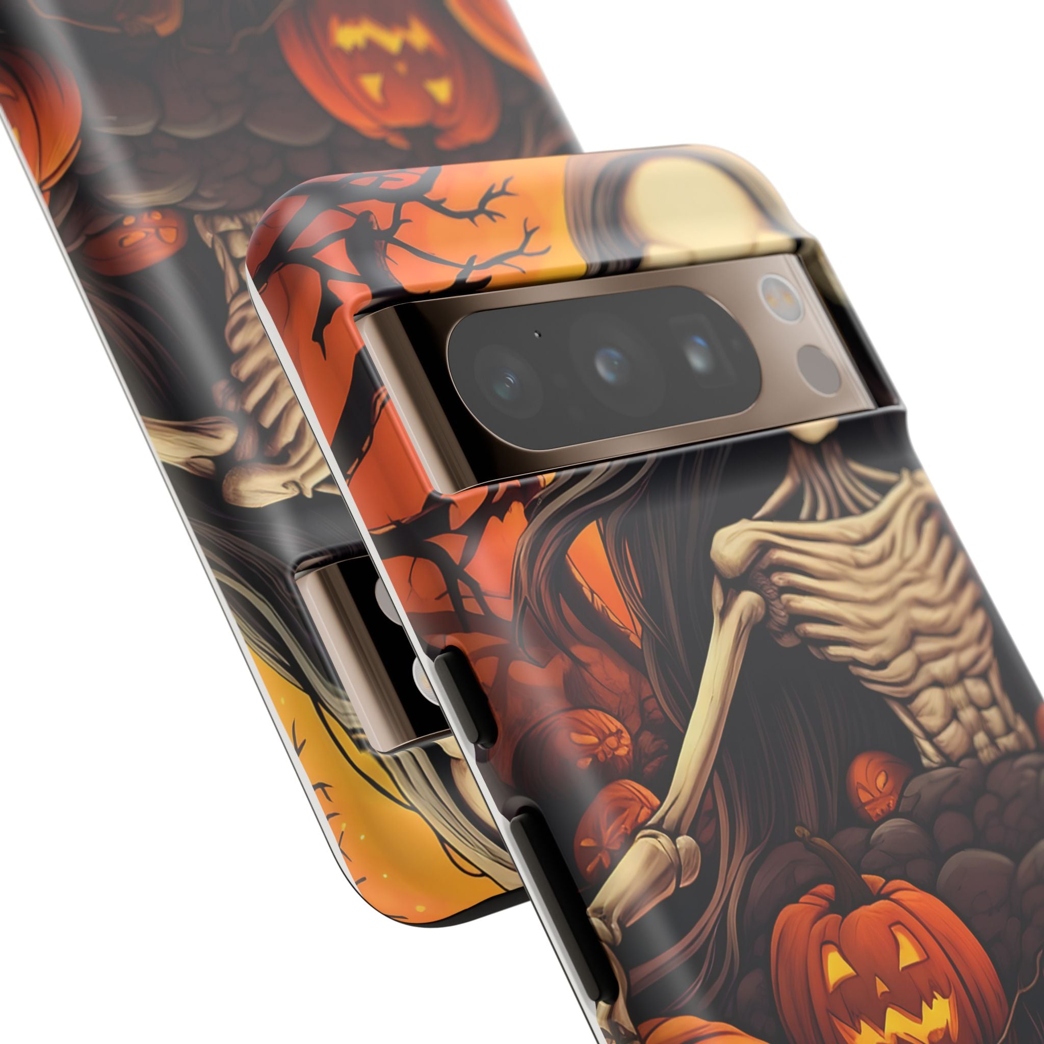 Spooky Skeleton Halloween Google Pixel Case (All Models)