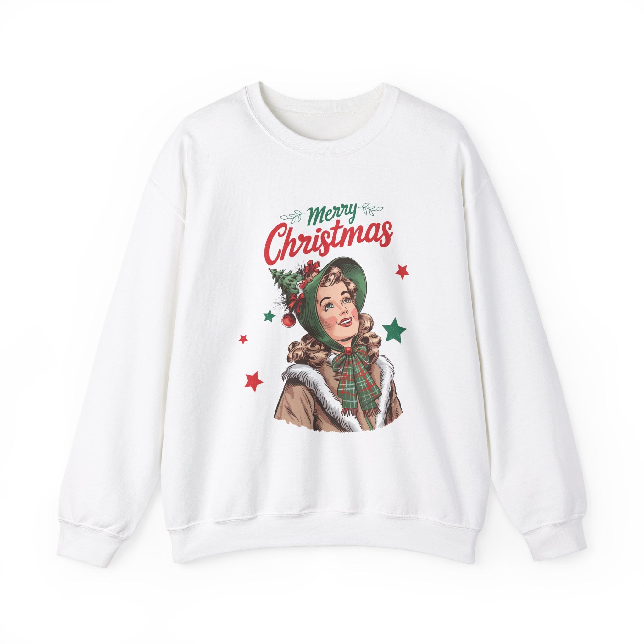 Vintage Christmas Tree Lady Sweatshirt