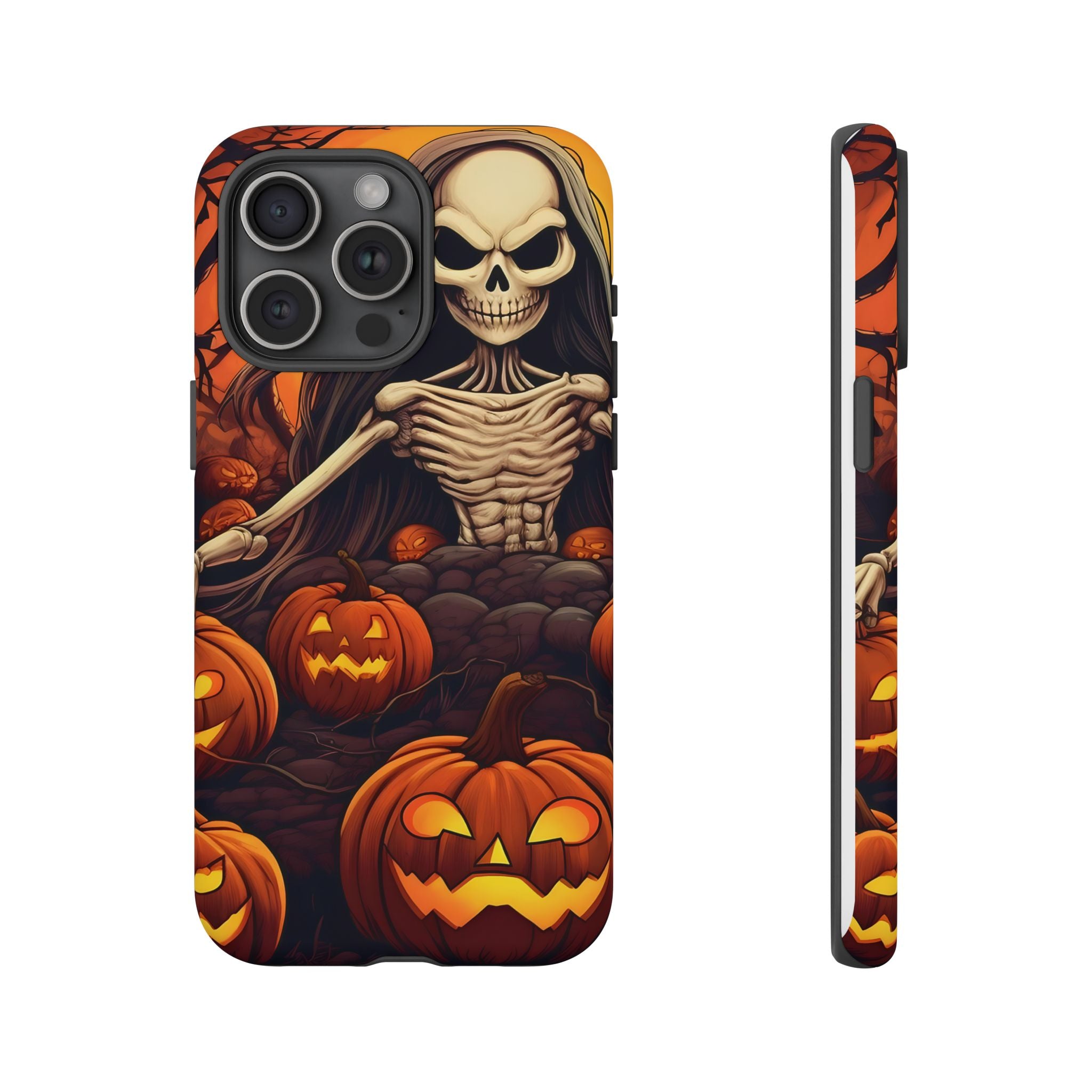 Spooky Skeleton Hexagon iPhone Case