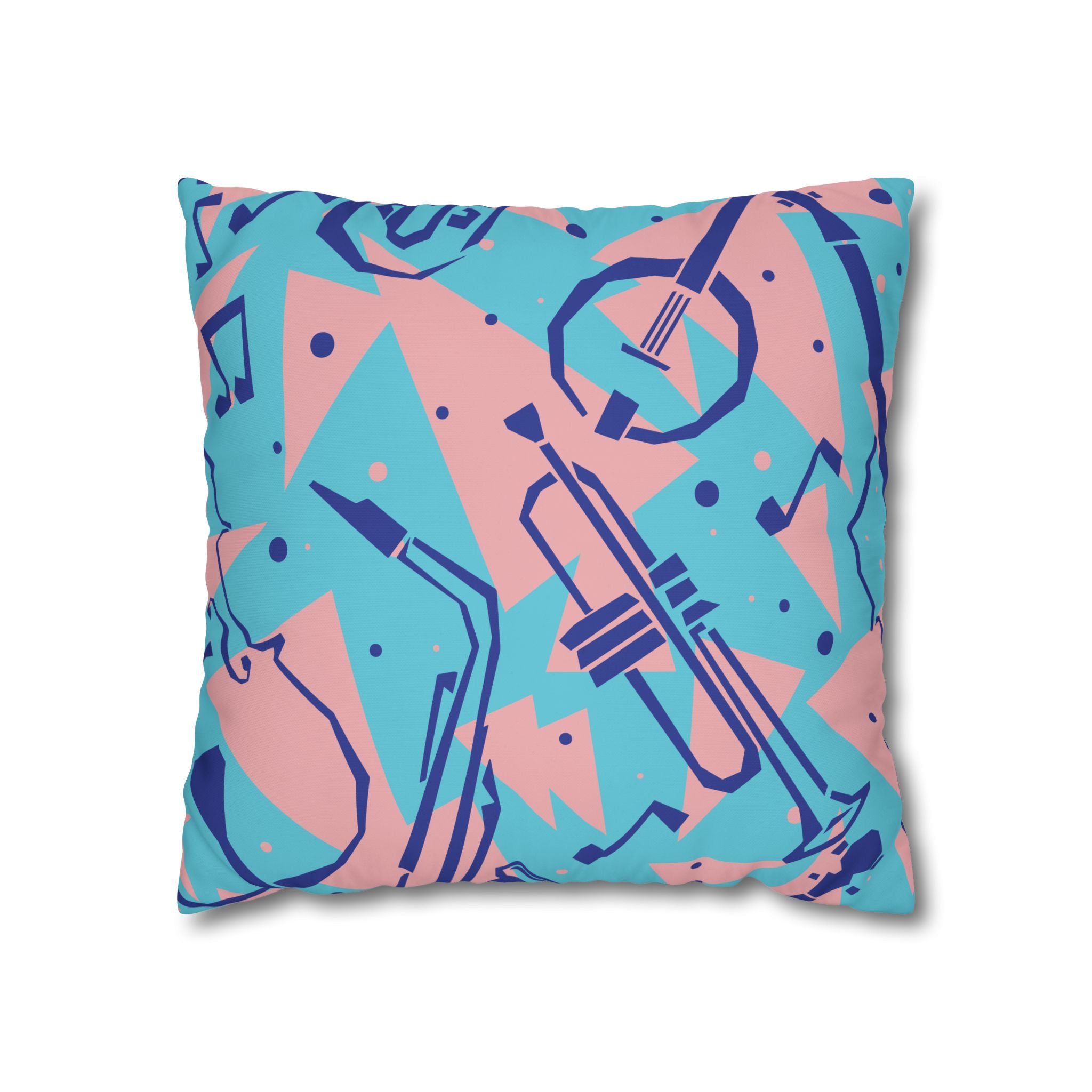 Retro Jazz Pillowcase - 80s Music Design