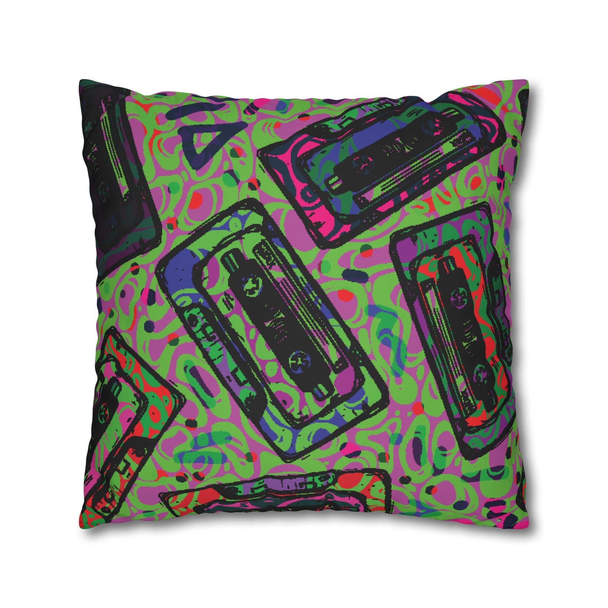 Retro Cassette Tape Pillowcase - 80s Vibe