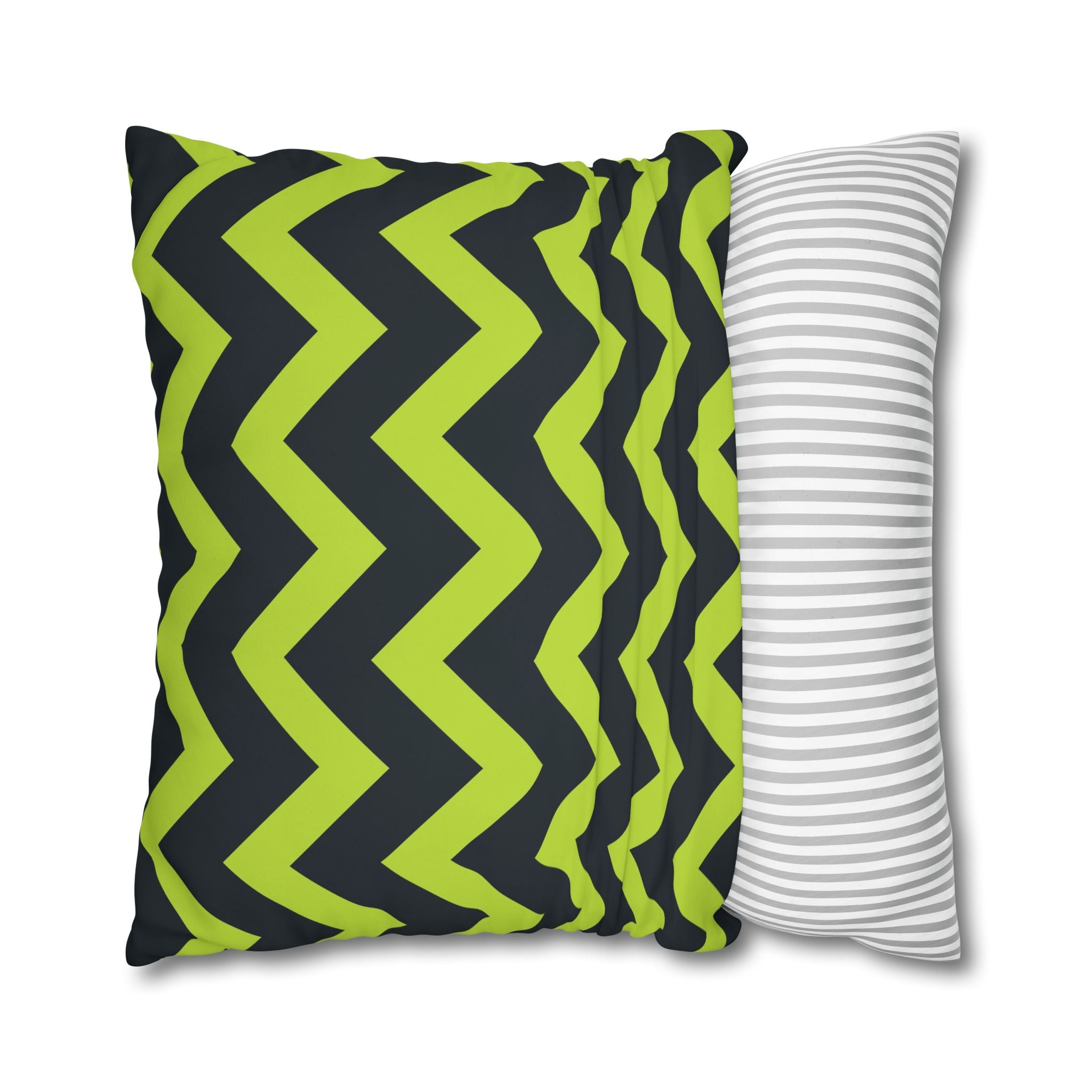 Teal & Lime Zigzag Chevron Pillowcase