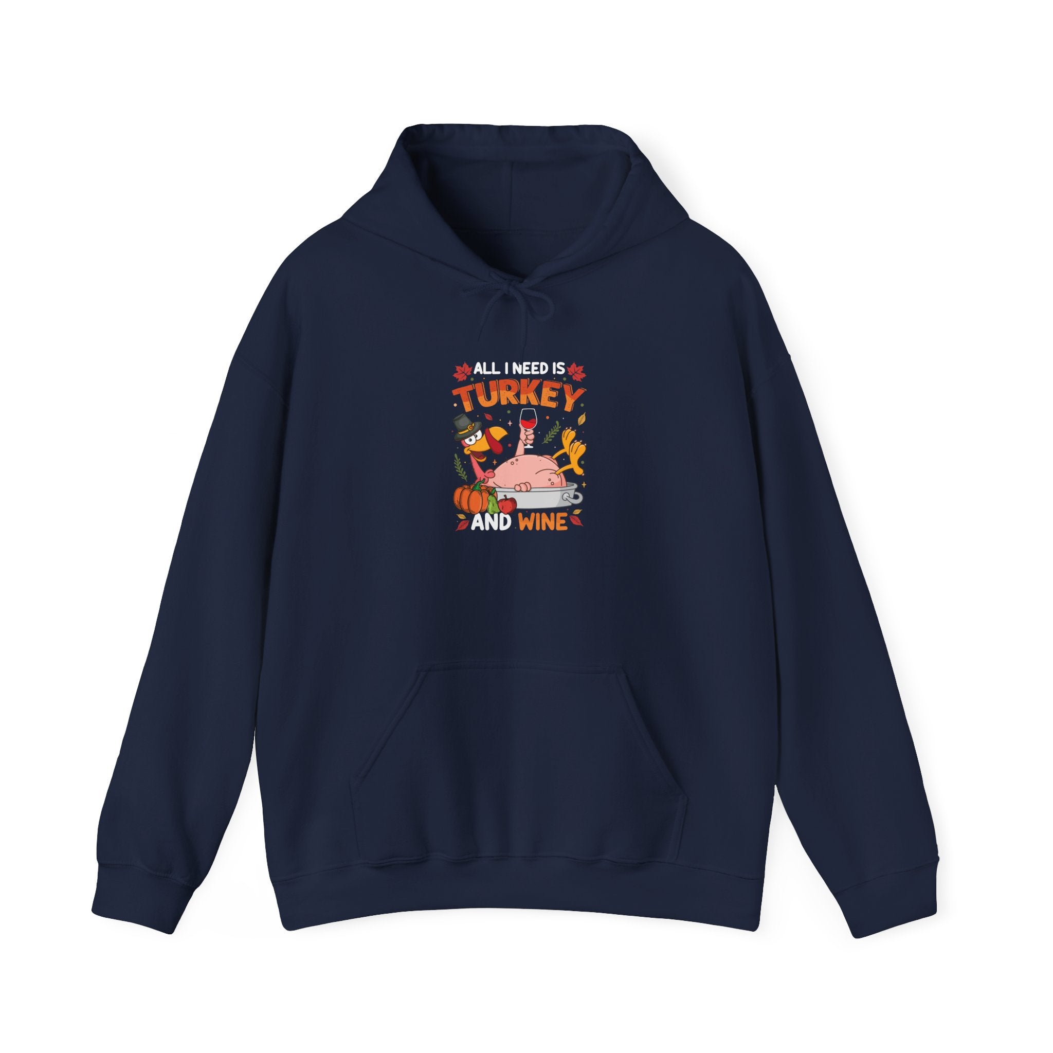 Thanksgiving Turkey & Wine Hoodie