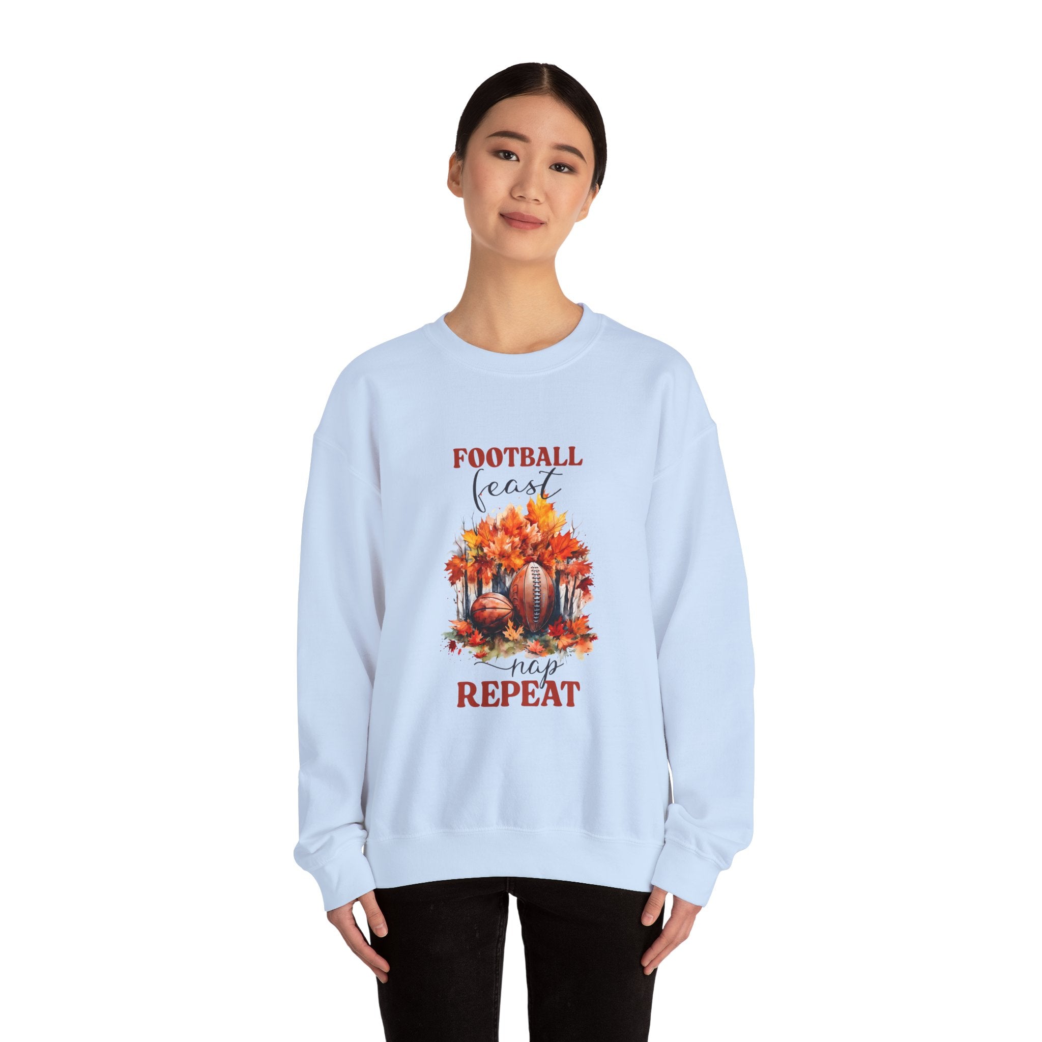 Autumn Football Feast Nap Repeat Sweatshirt