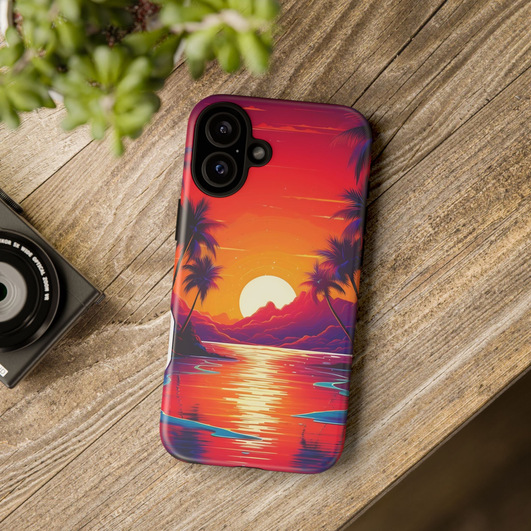 Sunset Beach Hexagon iPhone Case