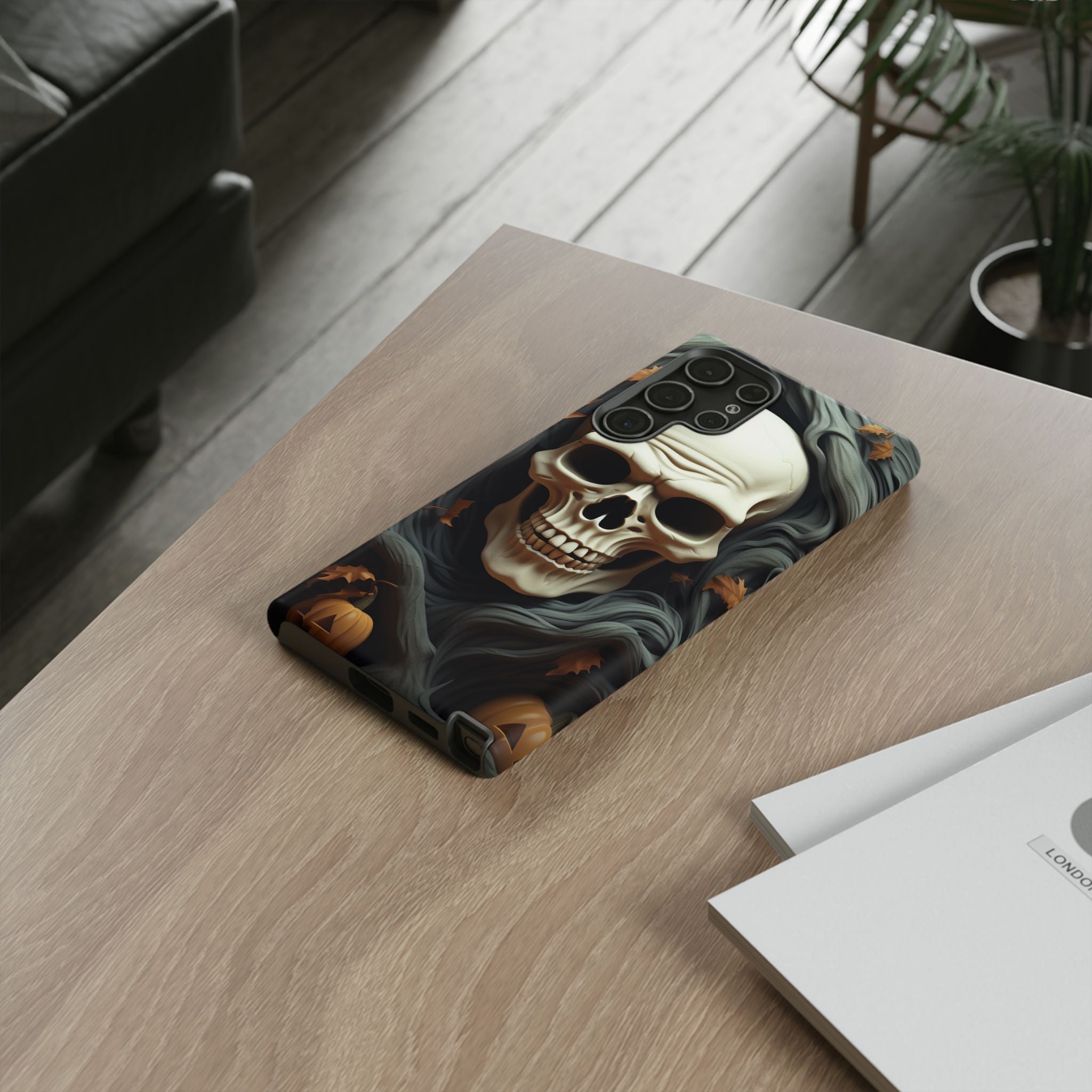 Spooky Skull Samsung Case: Halloween Edition