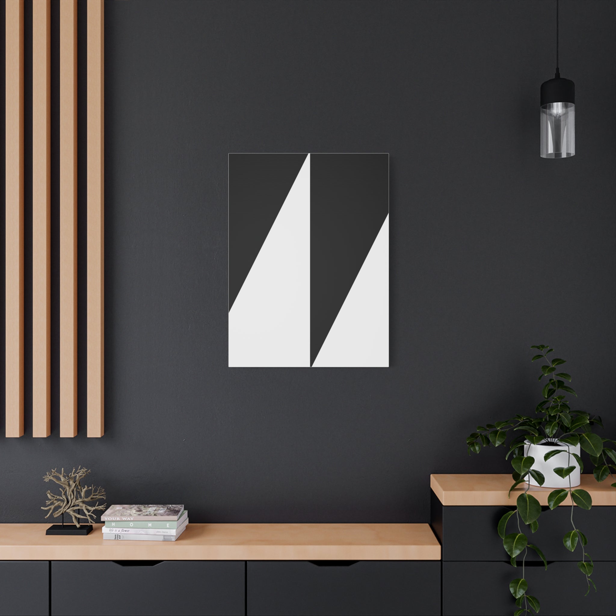 Geometric Diamond Abstract Canvas Art