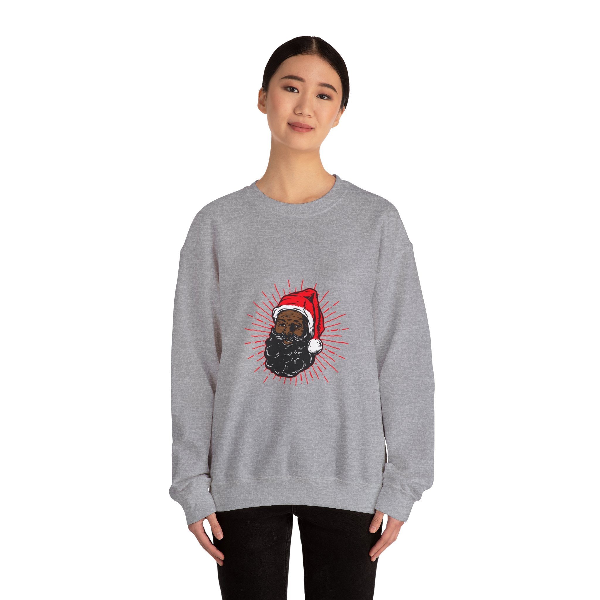 Black Santa Christmas Sweatshirt