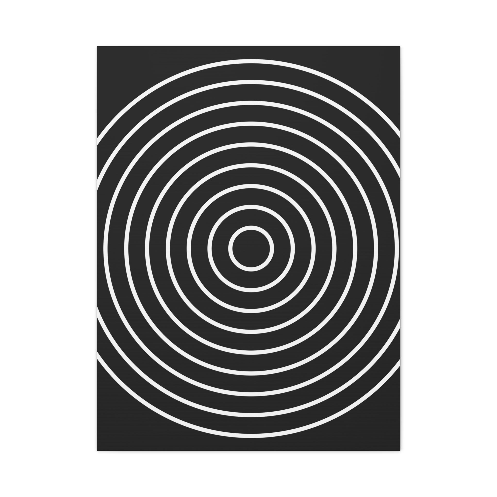 Abstract Concentric Circles Canvas Art