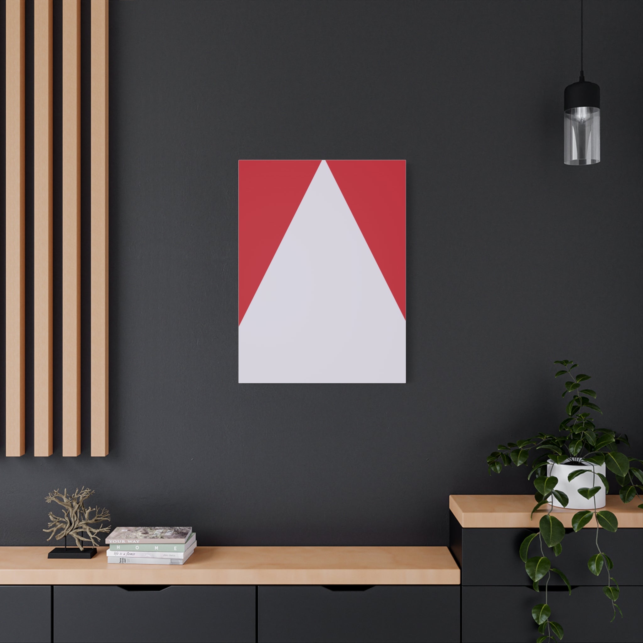 Geometric Triangle Canvas Art Print