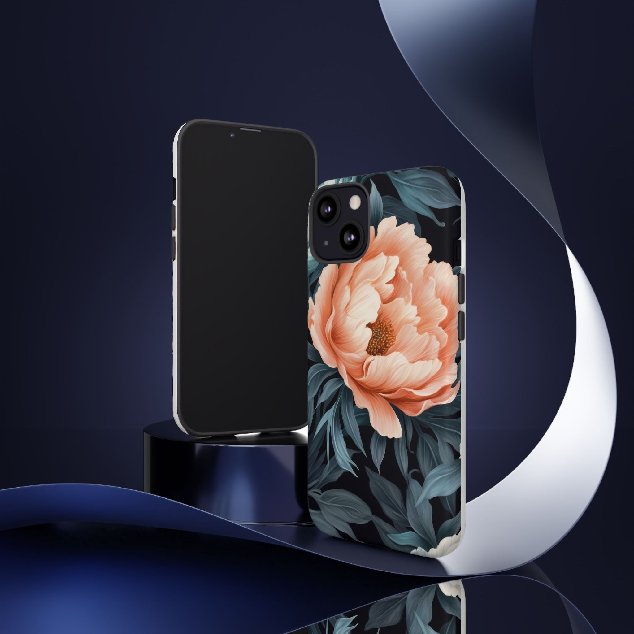 Moody Floral iPhone Case - Hexagon Stone