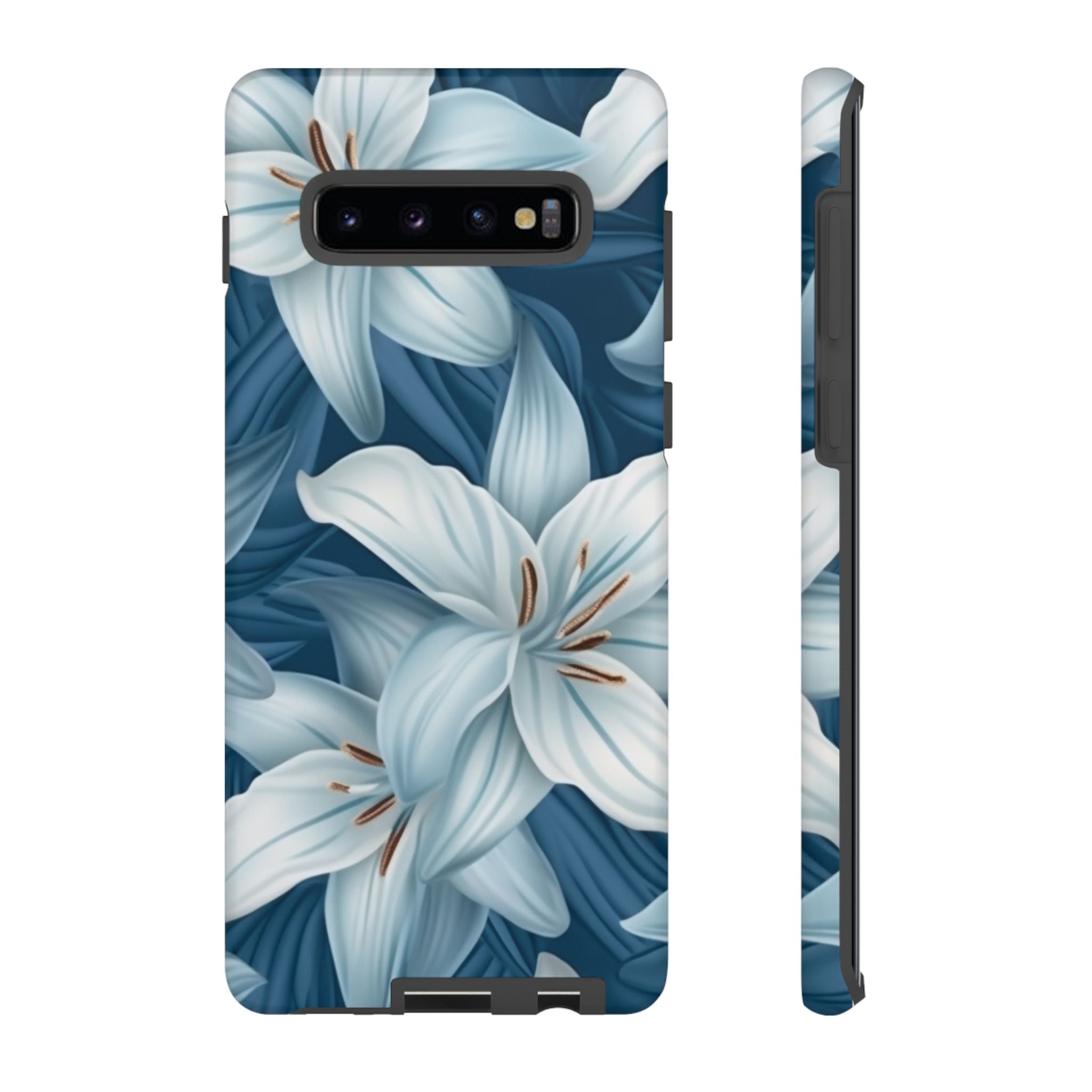 Pastel Blue Lily Samsung Phone Case