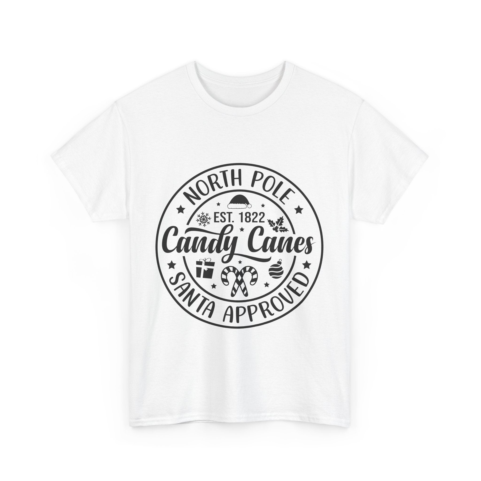 North Pole Candy Canes Christmas T-Shirt