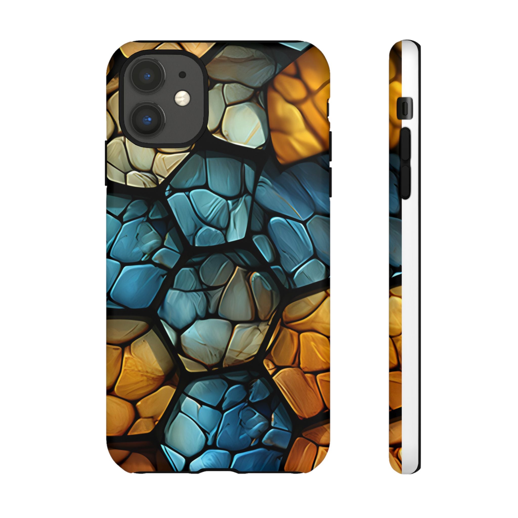 Abstract Stone Mosaic iPhone Case