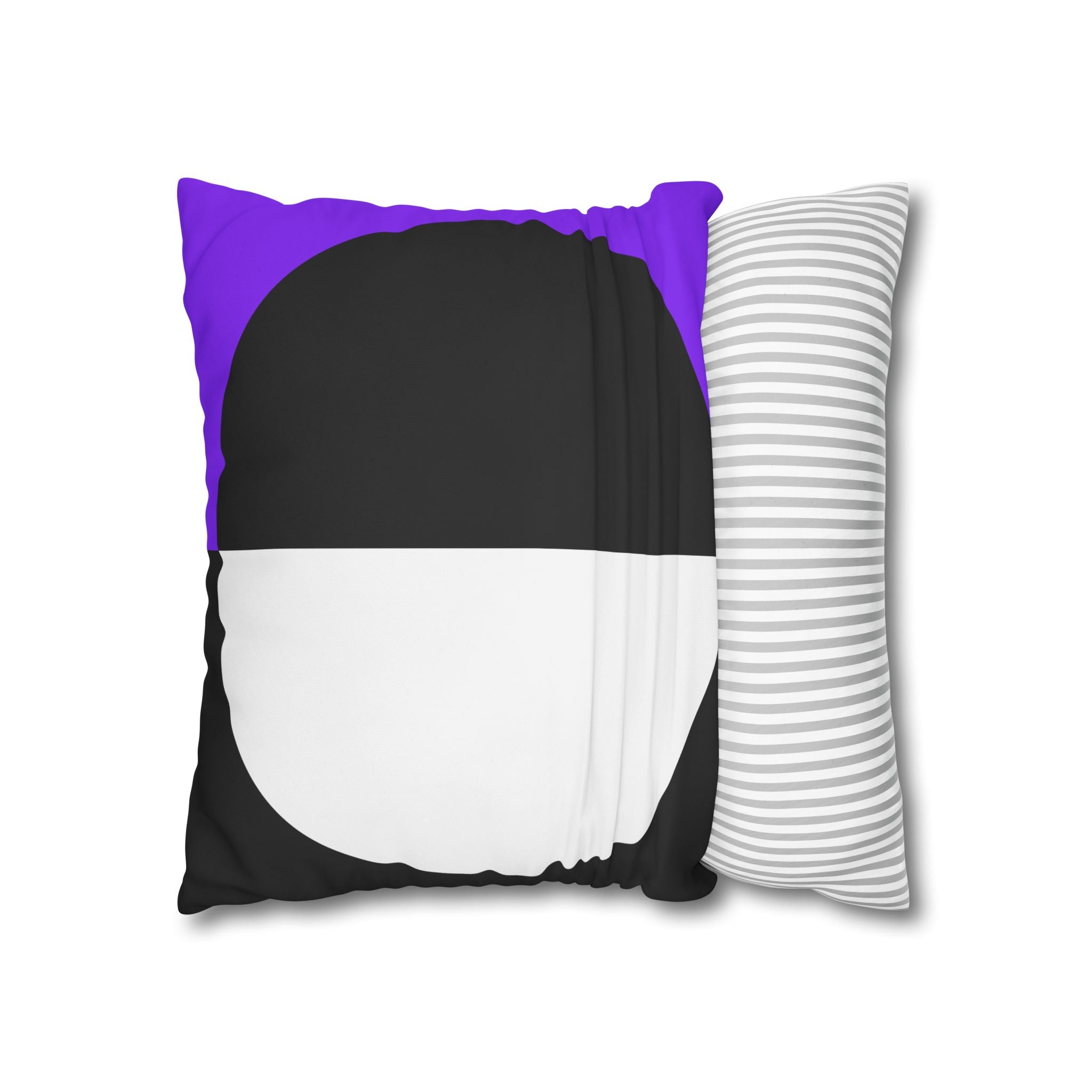 Geometric Purple & Black Pillowcase