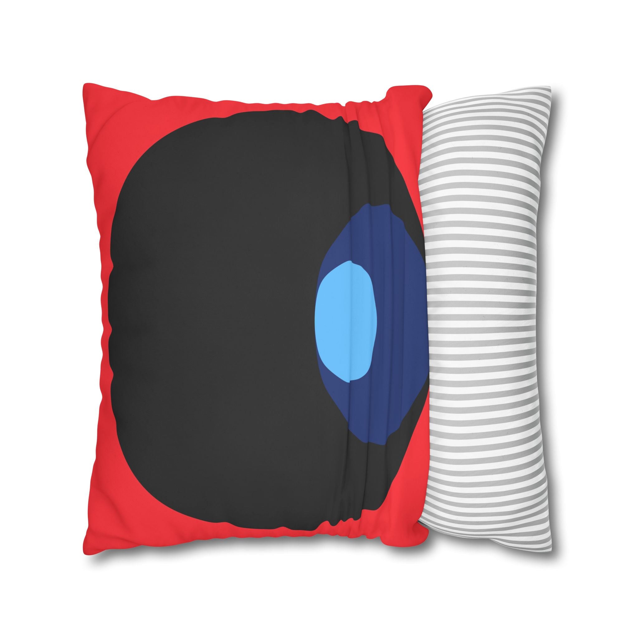 Abstract Circles Red Pillowcase